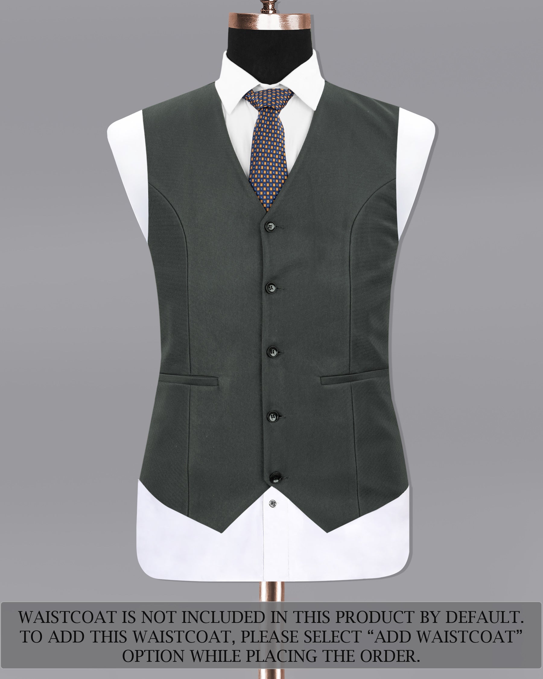 Greyish Green Premium Cotton Suit