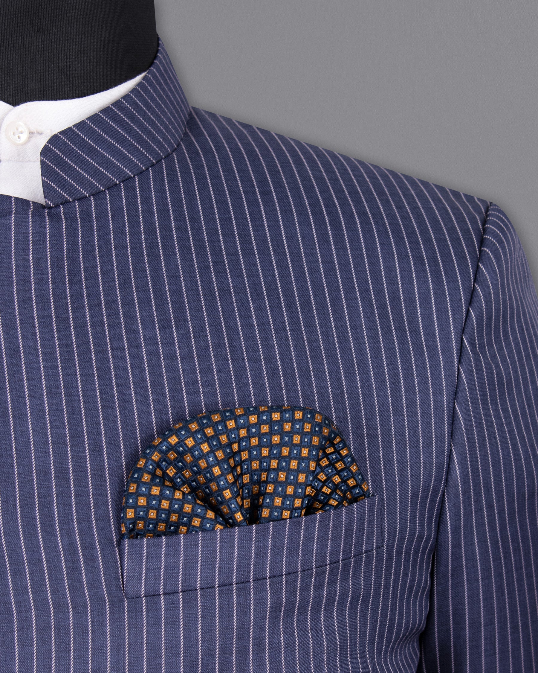 Martinique STue with Prelude Striped Bandhgala/Mandarin Corduroy Premium Cotton Suit ST1298-CBG-36, ST1298-CBG-38, ST1298-CBG-40, ST1298-CBG-42, ST1298-CBG-44, ST1298-CBG-46, ST1298-CBG-48, ST1298-CBG-50, ST1298-CBG-52, ST1298-CBG-54, ST1298-CBG-56, ST1298-CBG-58, ST1298-CBG-60