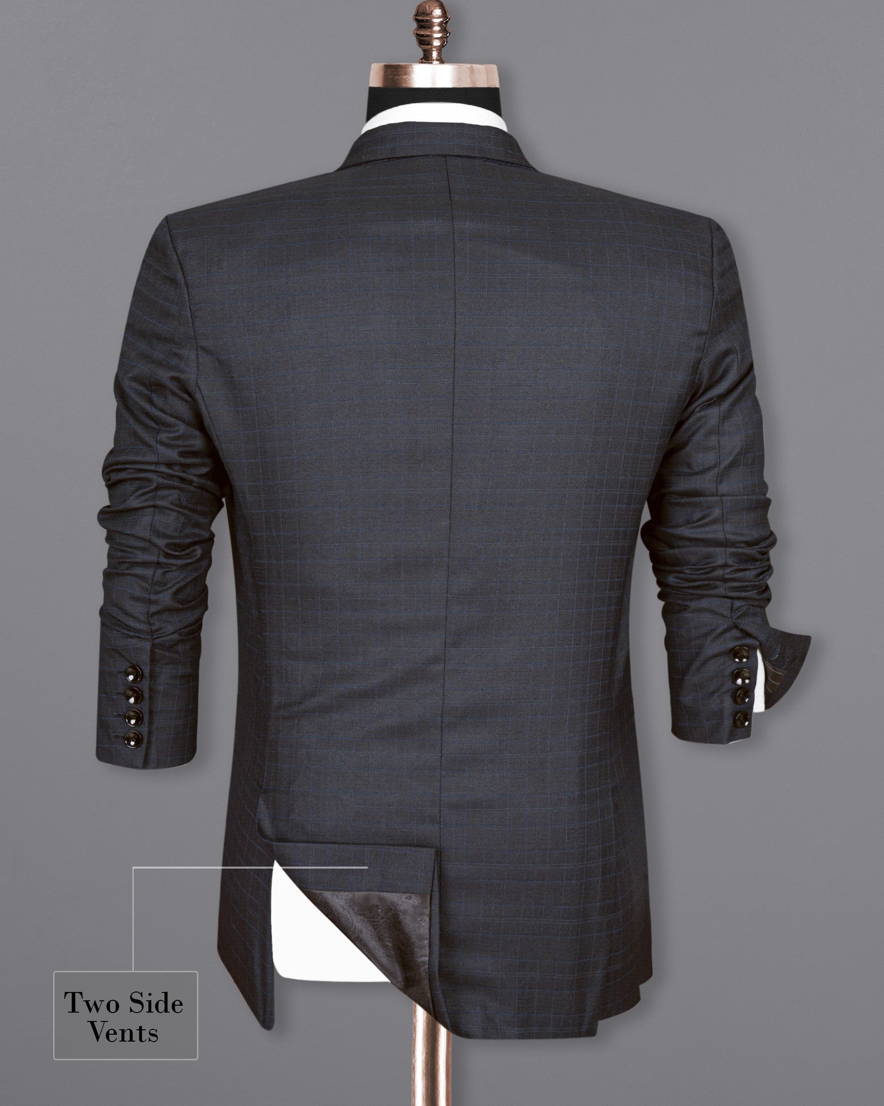 Mine Shaft Grey Plaid Wool Rich Suit