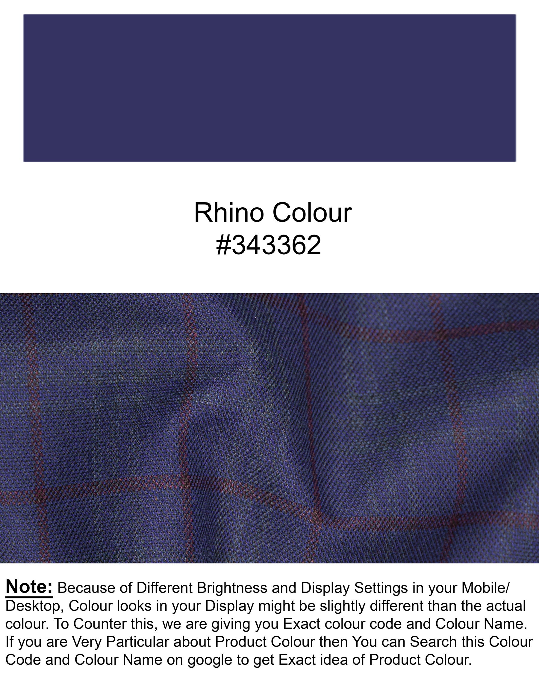 Rhino Blue Plaid Double Breasted Wool Rich Suit ST1565-DB-36, ST1565-DB-38, ST1565-DB-40, ST1565-DB-42, ST1565-DB-44, ST1565-DB-46, ST1565-DB-48, ST1565-DB-50, ST1565-DB-52, ST1565-DB-54, ST1565-DB-56, ST1565-DB-58, ST1565-DB-60