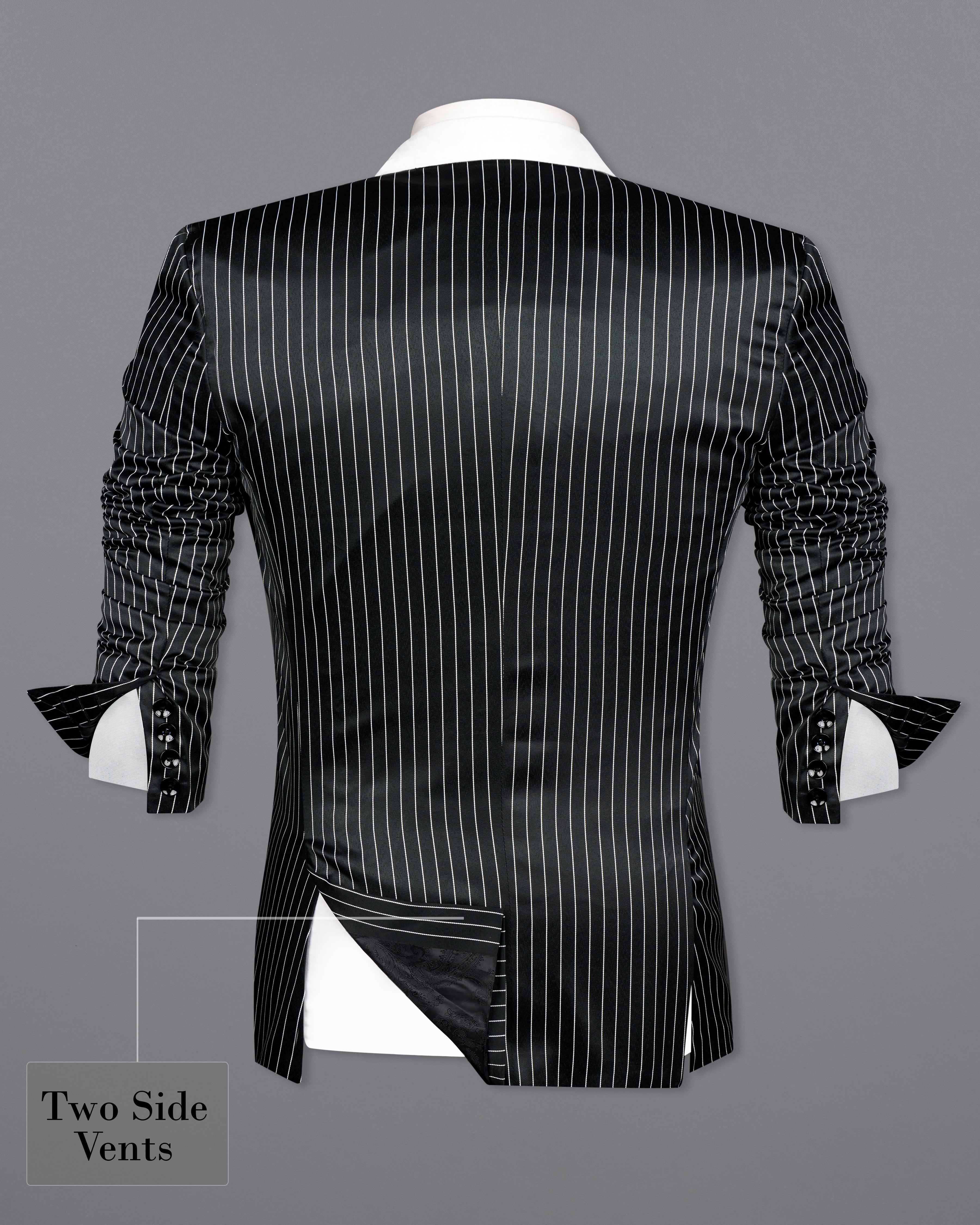 Jade Black and White Striped Designer Suit ST2612-SB-D96-36, ST2612-SB-D96-38, ST2612-SB-D96-40, ST2612-SB-D96-42, ST2612-SB-D96-44, ST2612-SB-D96-46, ST2612-SB-D96-48, ST2612-SB-D96-50, ST2612-SB-D96-52, ST2612-SB-D96-54, ST2612-SB-D96-56, ST2612-SB-D96-58, ST2612-SB-D96-60