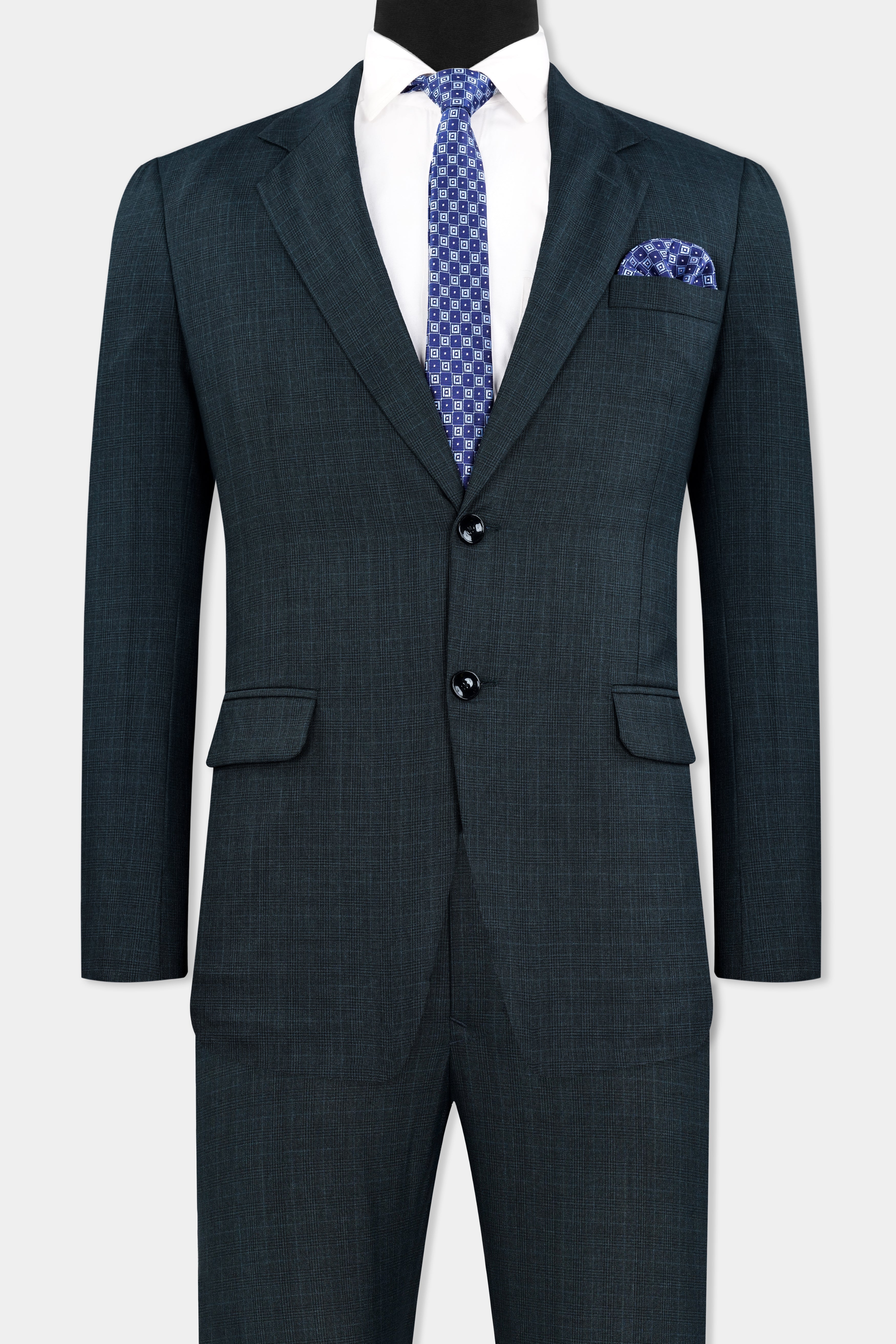 Charade Blue Wool Rich Single Breasted Suit ST2911-SB-36, ST2911-SB-38, ST2911-SB-40, ST2911-SB-42, ST2911-SB-44, ST2911-SB-46, ST2911-SB-48, ST2911-SB-50, ST2911-SB-52, ST2911-SB-54, ST2911-SB-56, ST2911-SB-58, ST2911-SB-60