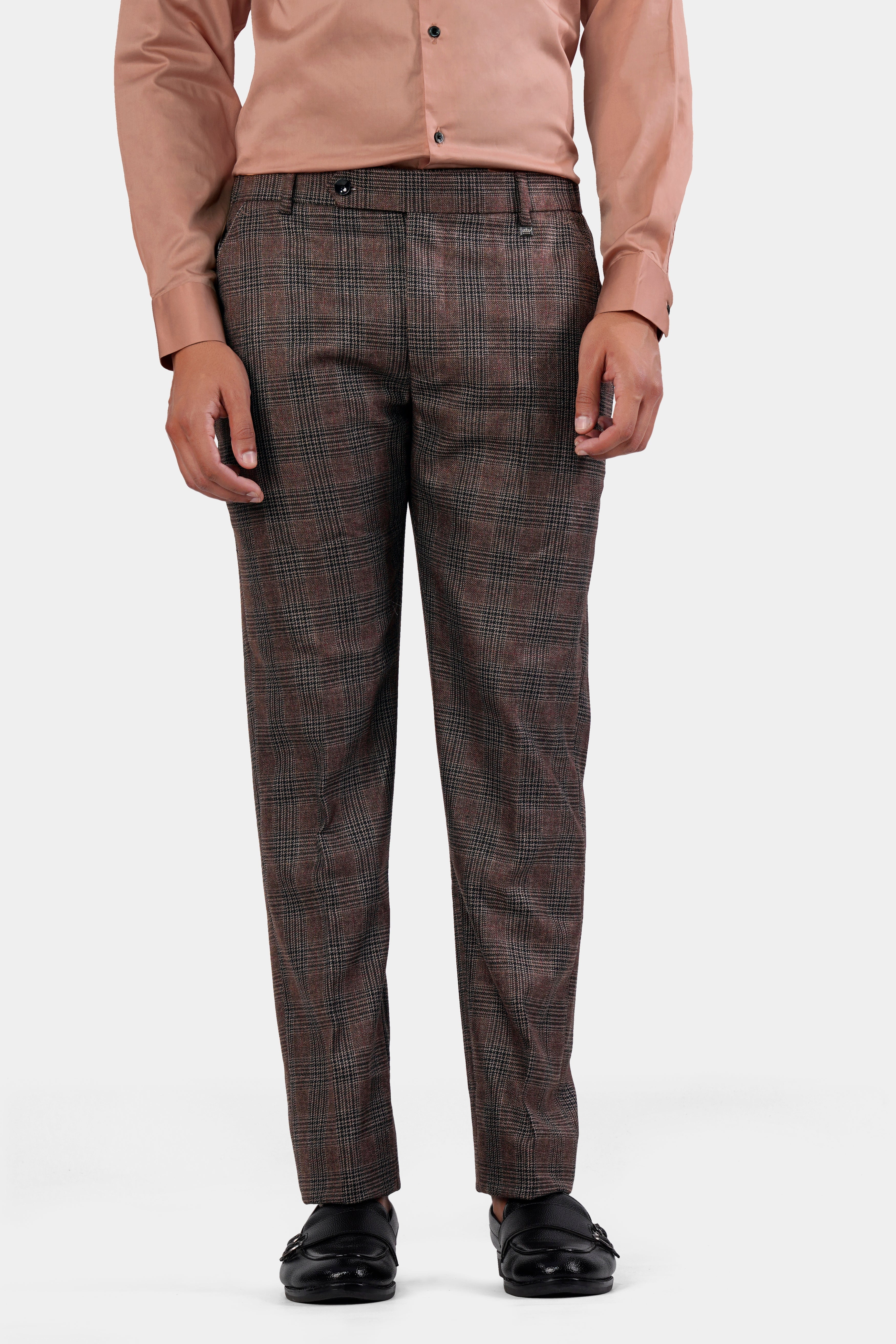 Ferra Brown with Kabul Brown Plaid Tweed Suit ST2915-SB-36, ST2915-SB-38, ST2915-SB-40, ST2915-SB-42, ST2915-SB-44, ST2915-SB-46, ST2915-SB-48, ST2915-SB-50, ST2915-SB-52, ST2915-SB-54, ST2915-SB-56, ST2915-SB-58, ST2915-SB-60