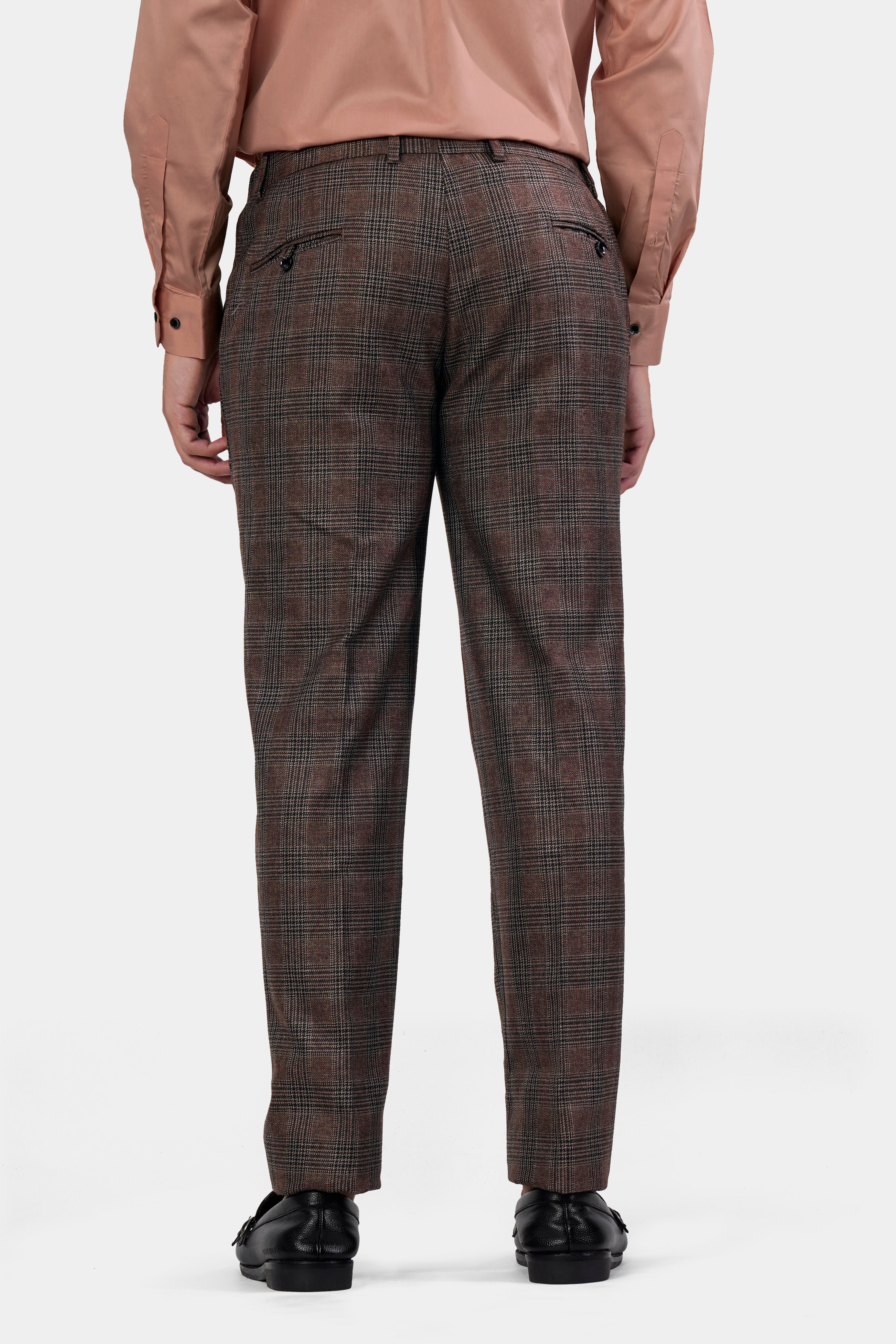 Ferra Brown with Kabul Brown Plaid Tweed Suit ST2915-SB-36, ST2915-SB-38, ST2915-SB-40, ST2915-SB-42, ST2915-SB-44, ST2915-SB-46, ST2915-SB-48, ST2915-SB-50, ST2915-SB-52, ST2915-SB-54, ST2915-SB-56, ST2915-SB-58, ST2915-SB-60