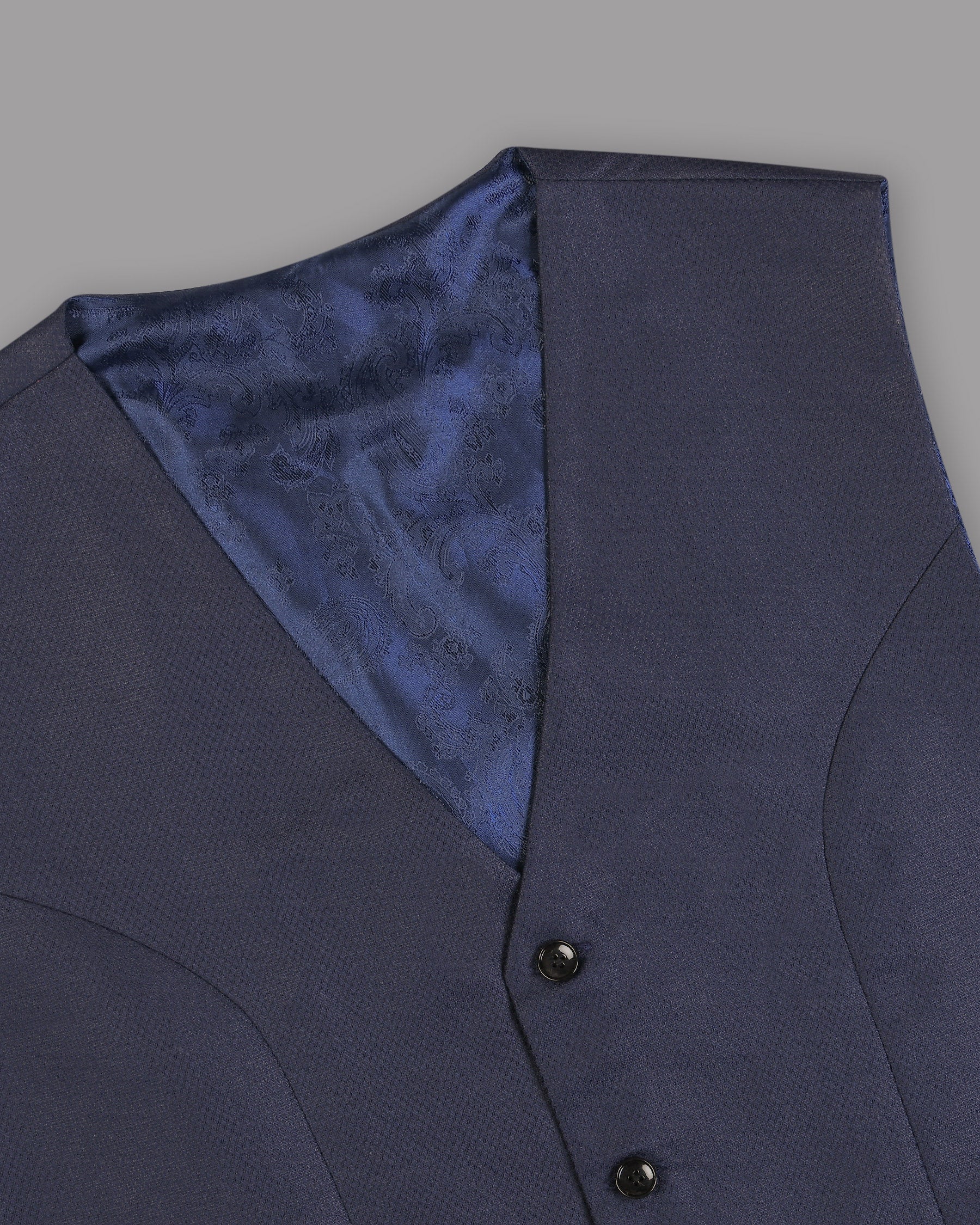 Royal Blue Wool-rich Double-breasted Sports Suit