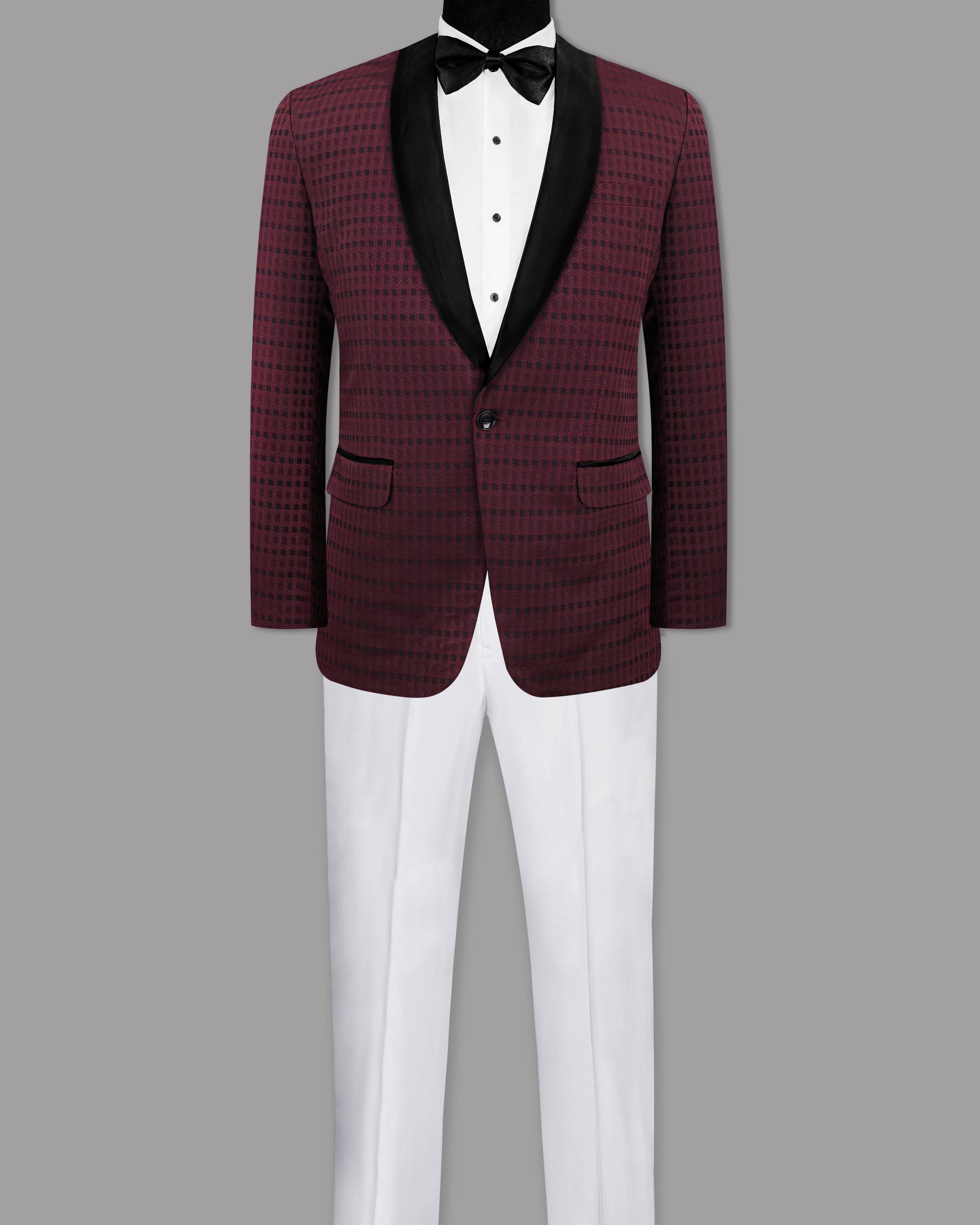 Cedar Jacquard Designer Tuxedo Suit