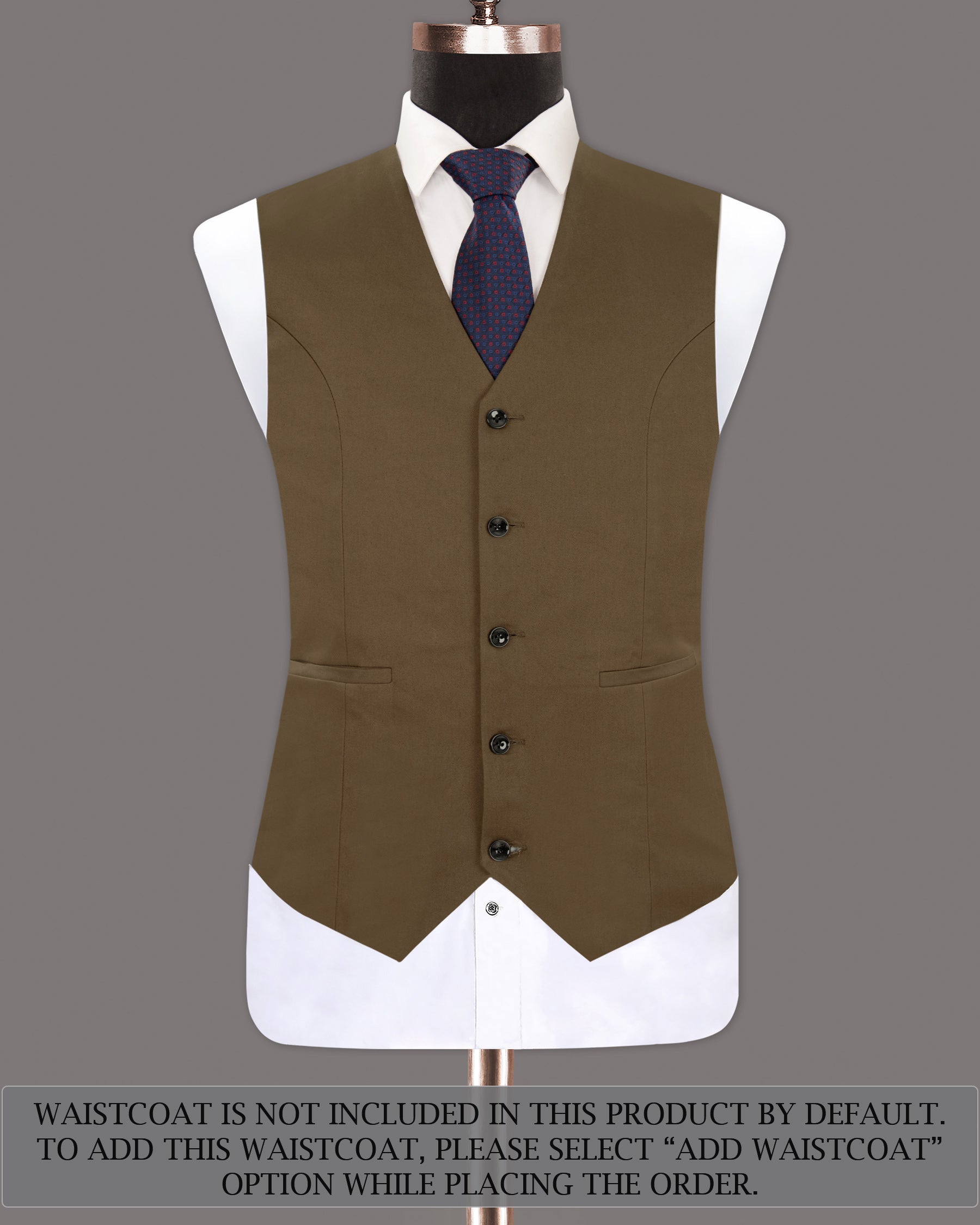 Hemlock Brown Double Breasted Premium Cotton Suit