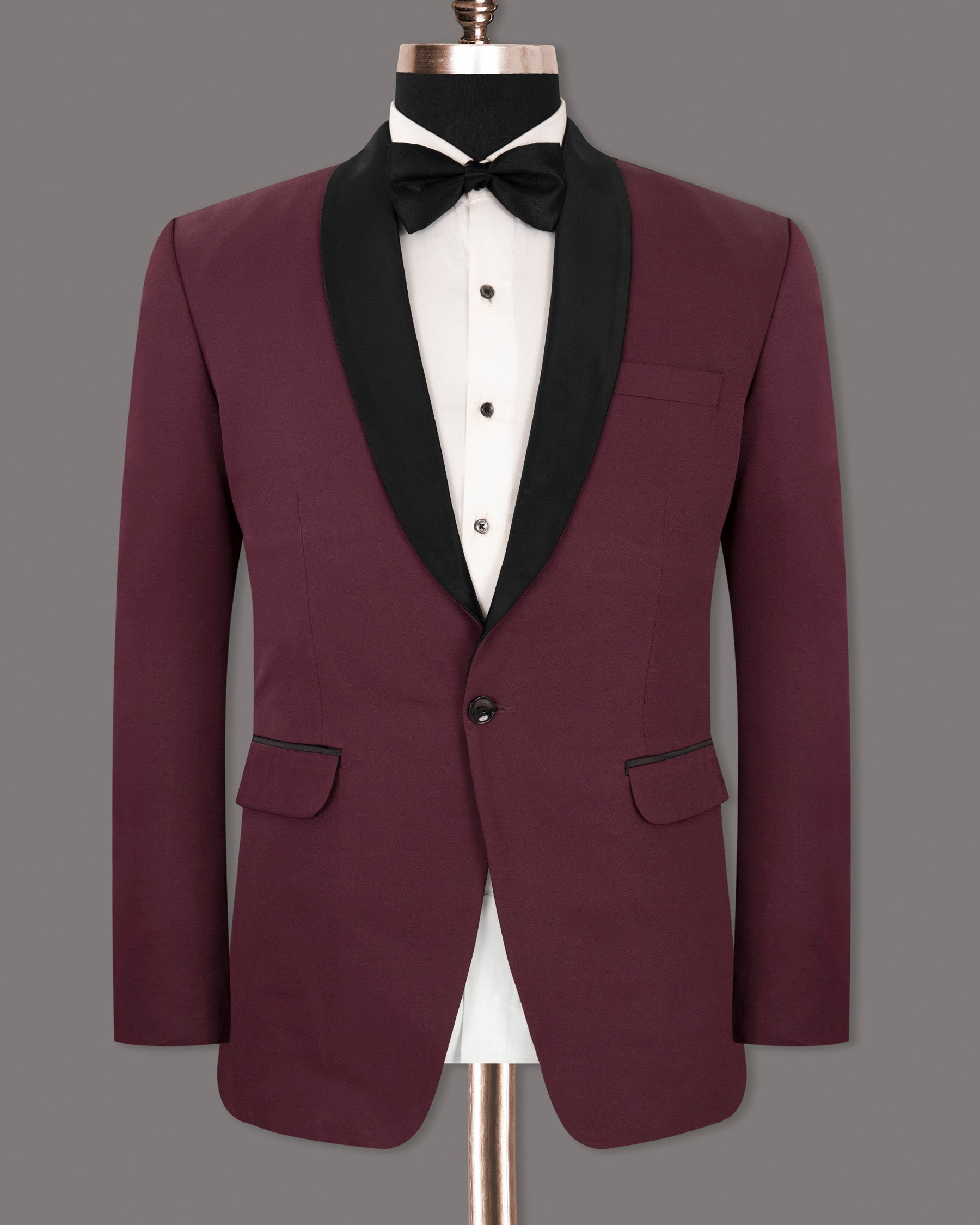 Wine Berry Woolrich Tuxedo Suit