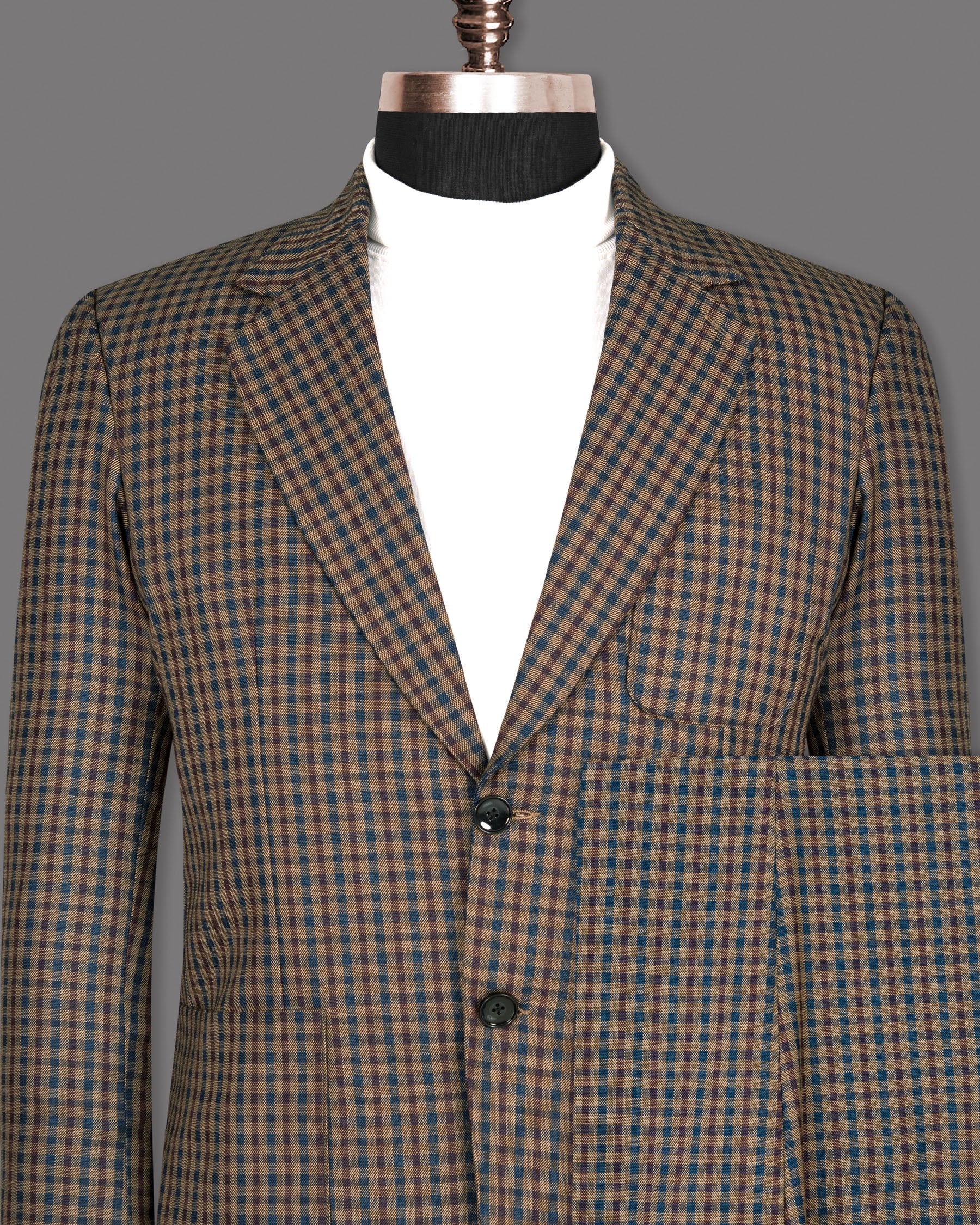Givry and STumine Gingham Woolrich Suit ST1277-SB-PP-36, ST1277-SB-PP-38, ST1277-SB-PP-40, ST1277-SB-PP-42, ST1277-SB-PP-44, ST1277-SB-PP-46, ST1277-SB-PP-48, ST1277-SB-PP-50, ST1277-SB-PP-56, ST1277-SB-PP-52, ST1277-SB-PP-54, ST1277-SB-PP-58, ST1277-SB-PP-60