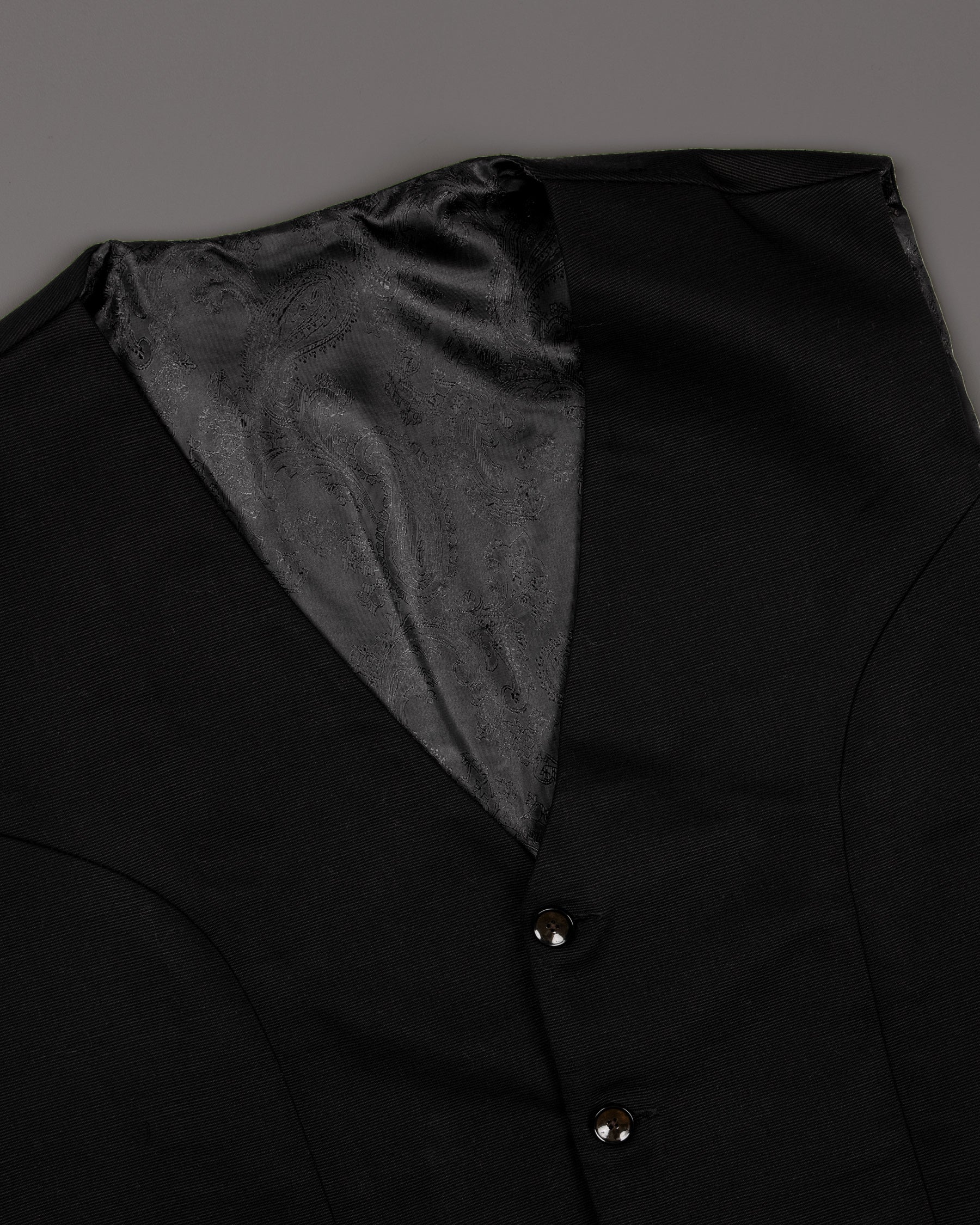 Jade Black Double Breasted Premium Cotton Suit