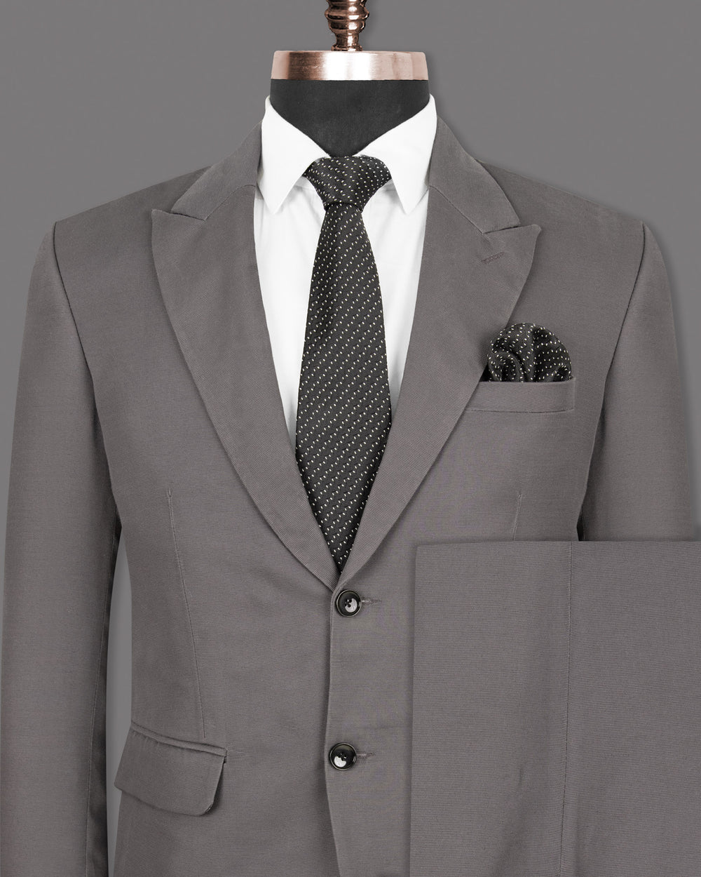 Bright Grey Premium Cotton Suit
