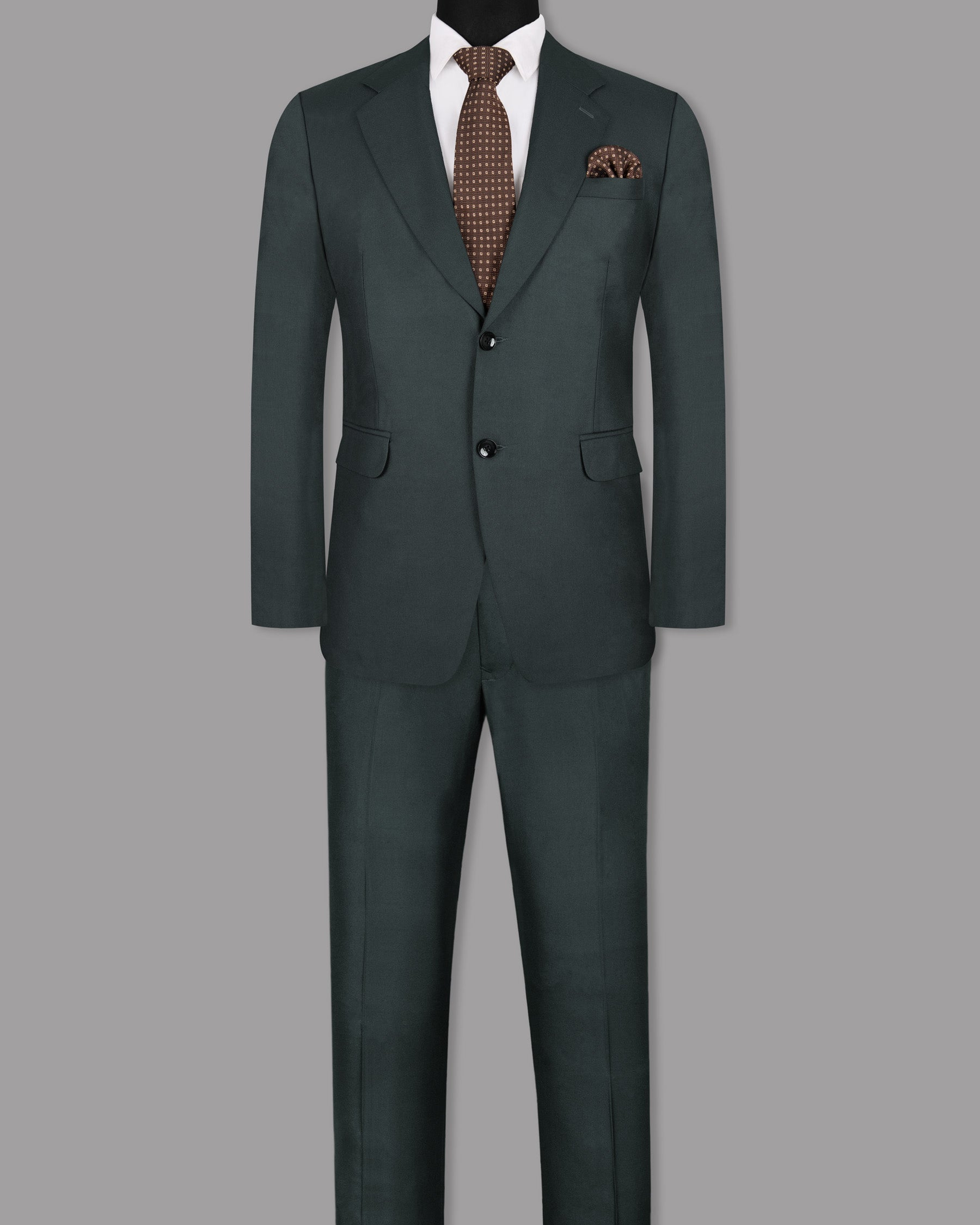 Charade Green Wool Rich Suit