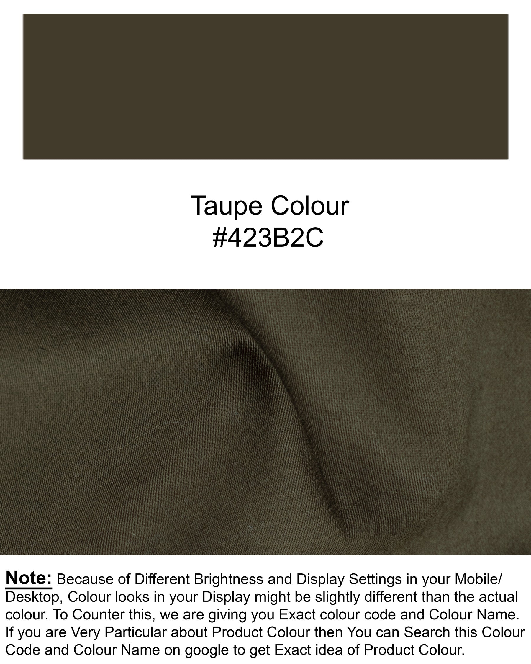 Taupe Brown Premium Cotton Suit ST1326-SBP-36, ST1326-SBP-38, ST1326-SBP-40, ST1326-SBP-42, ST1326-SBP-44, ST1326-SBP-46, ST1326-SBP-48, ST1326-SBP-50, ST1326-SBP-52, ST1326-SBP-54, ST1326-SBP-56, ST1326-SBP-58, ST1326-SBP-60