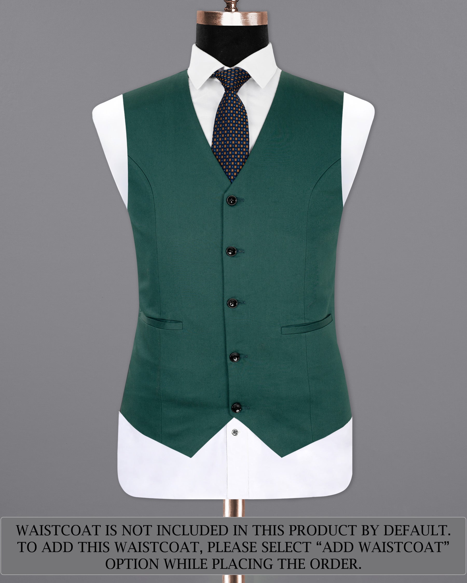 Te Papa Green Double Breasted Premium Cotton Suit