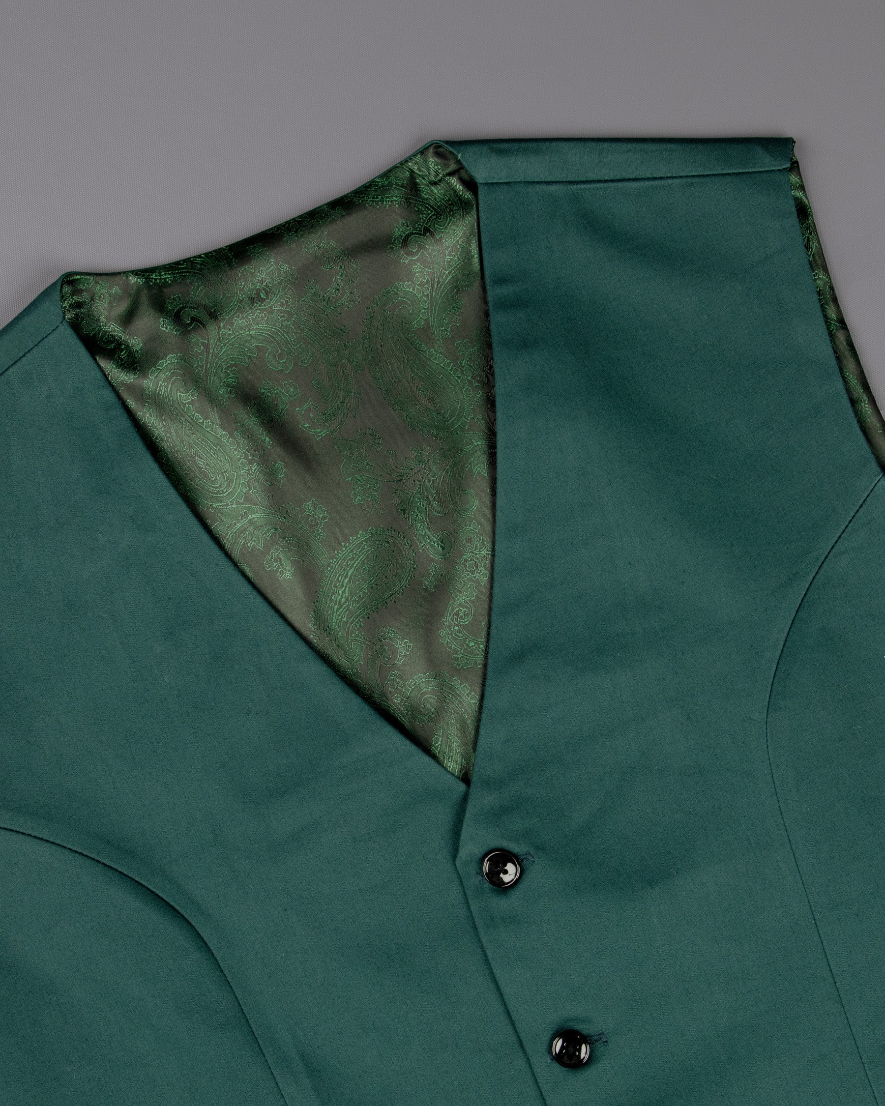 Te Papa Green Double Breasted Premium Cotton Suit