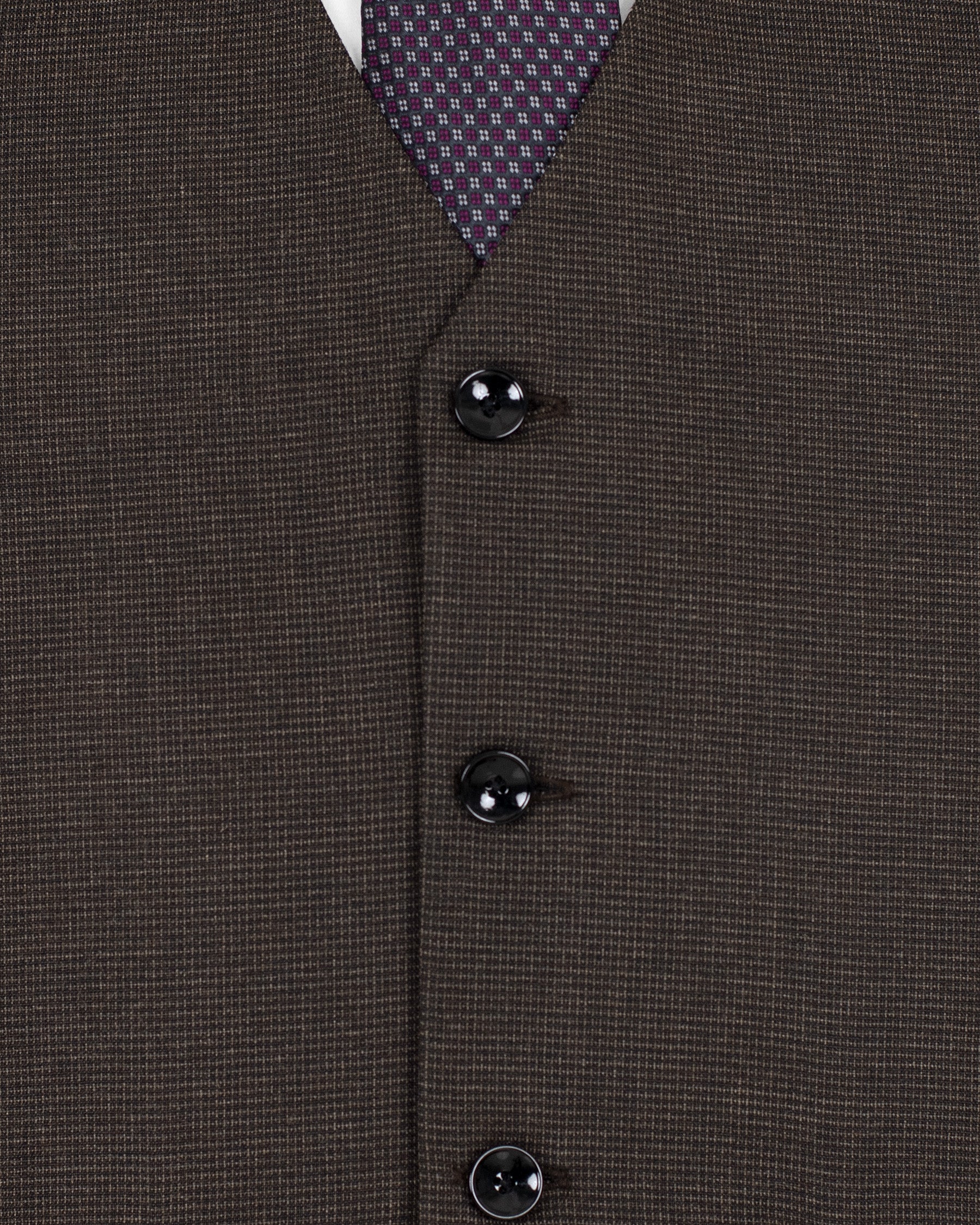 Coffee Bean Brown Double Breasted Premium Cotton Suit