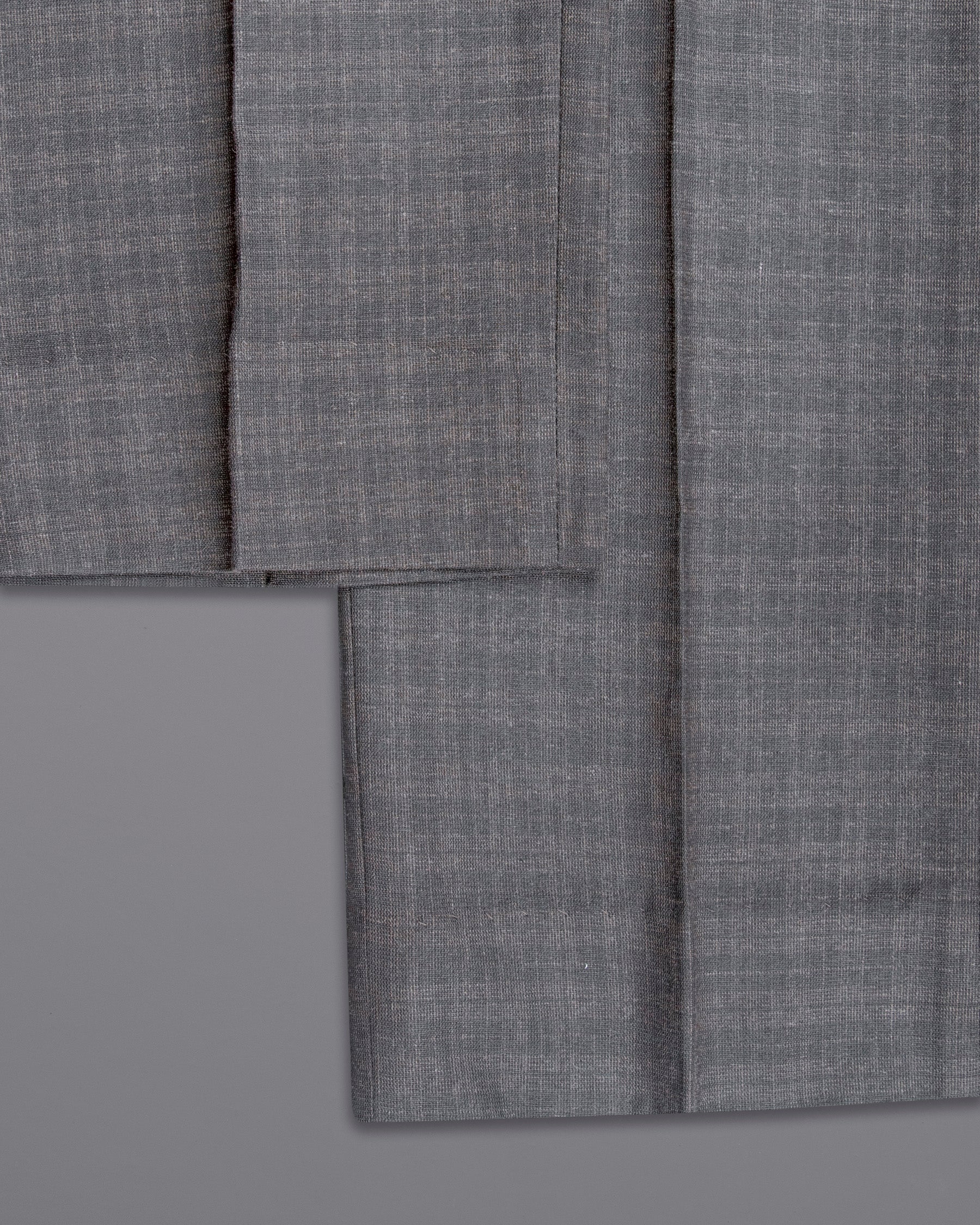 Mid Gray Wool Rich Mandarin/Bandhgala Suit ST1331-BG-36, ST1331-BG-38, ST1331-BG-40, ST1331-BG-42, ST1331-BG-44, ST1331-BG-46, ST1331-BG-48, ST1331-BG-50, ST1331-BG-52, ST1331-BG-54, ST1331-BG-56, ST1331-BG-58, ST1331-BG-60