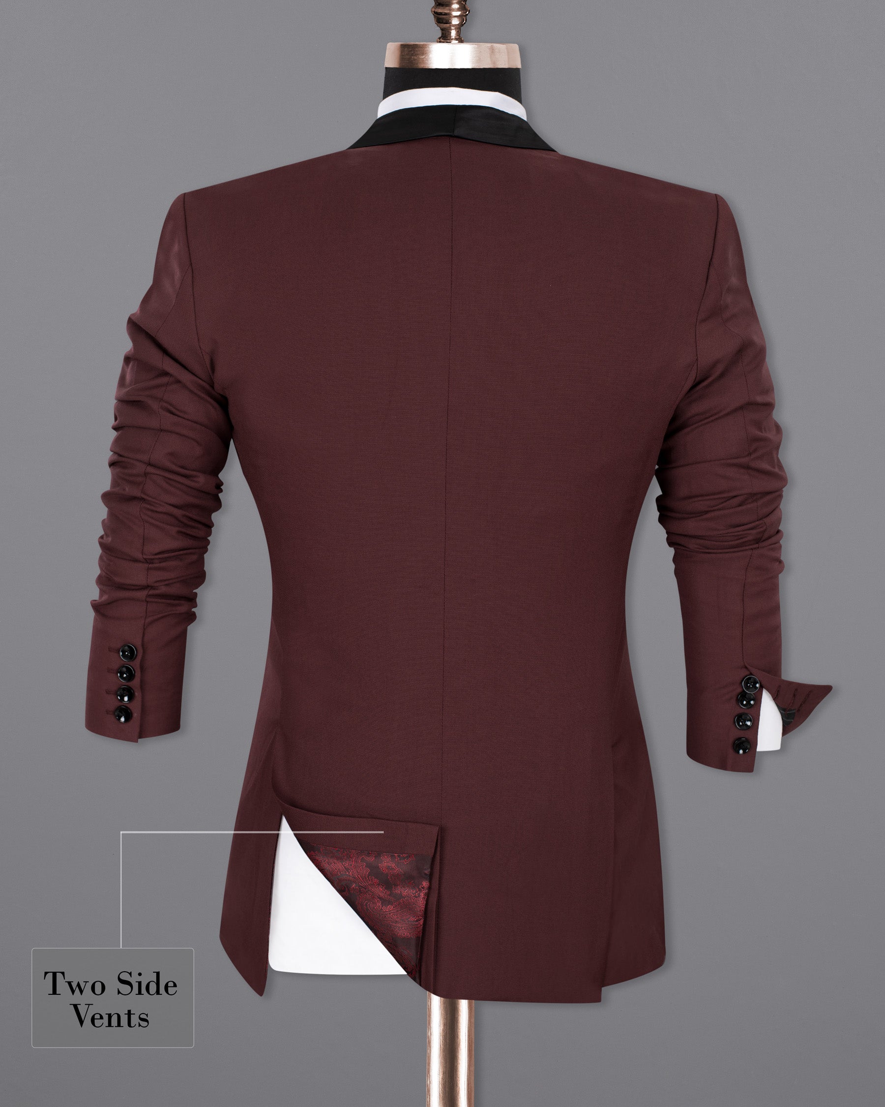 Tamarind Wool Rich Tuxedo Suit ST1334-BKL-36, ST1334-BKL-38, ST1334-BKL-40, ST1334-BKL-42, ST1334-BKL-44, ST1334-BKL-46, ST1334-BKL-48, ST1334-BKL-50, ST1334-BKL-52, ST1334-BKL-54, ST1334-BKL-56, ST1334-BKL-58, ST1334-BKL-60