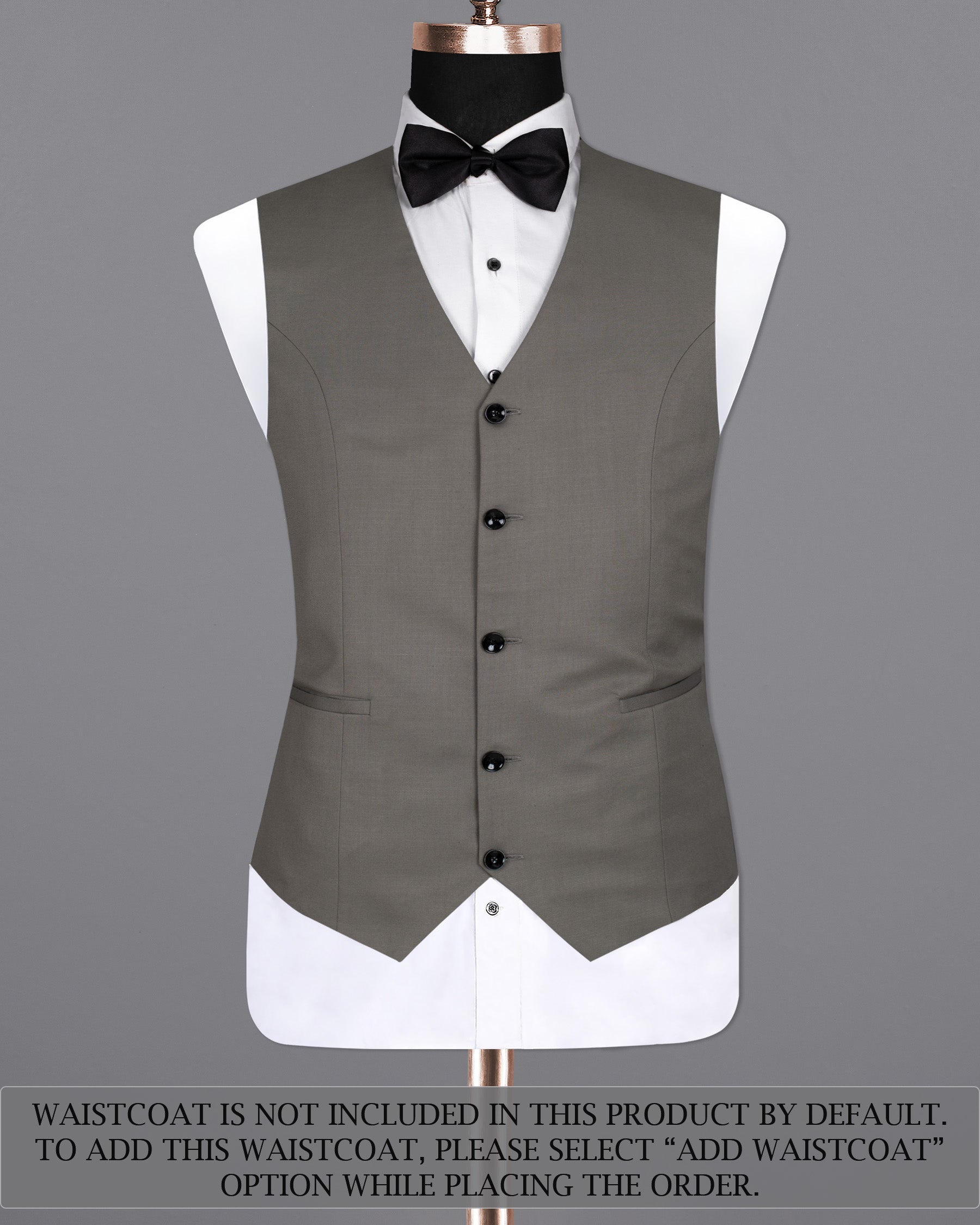 Flint Gray Wool Rich Tuxedo Suit