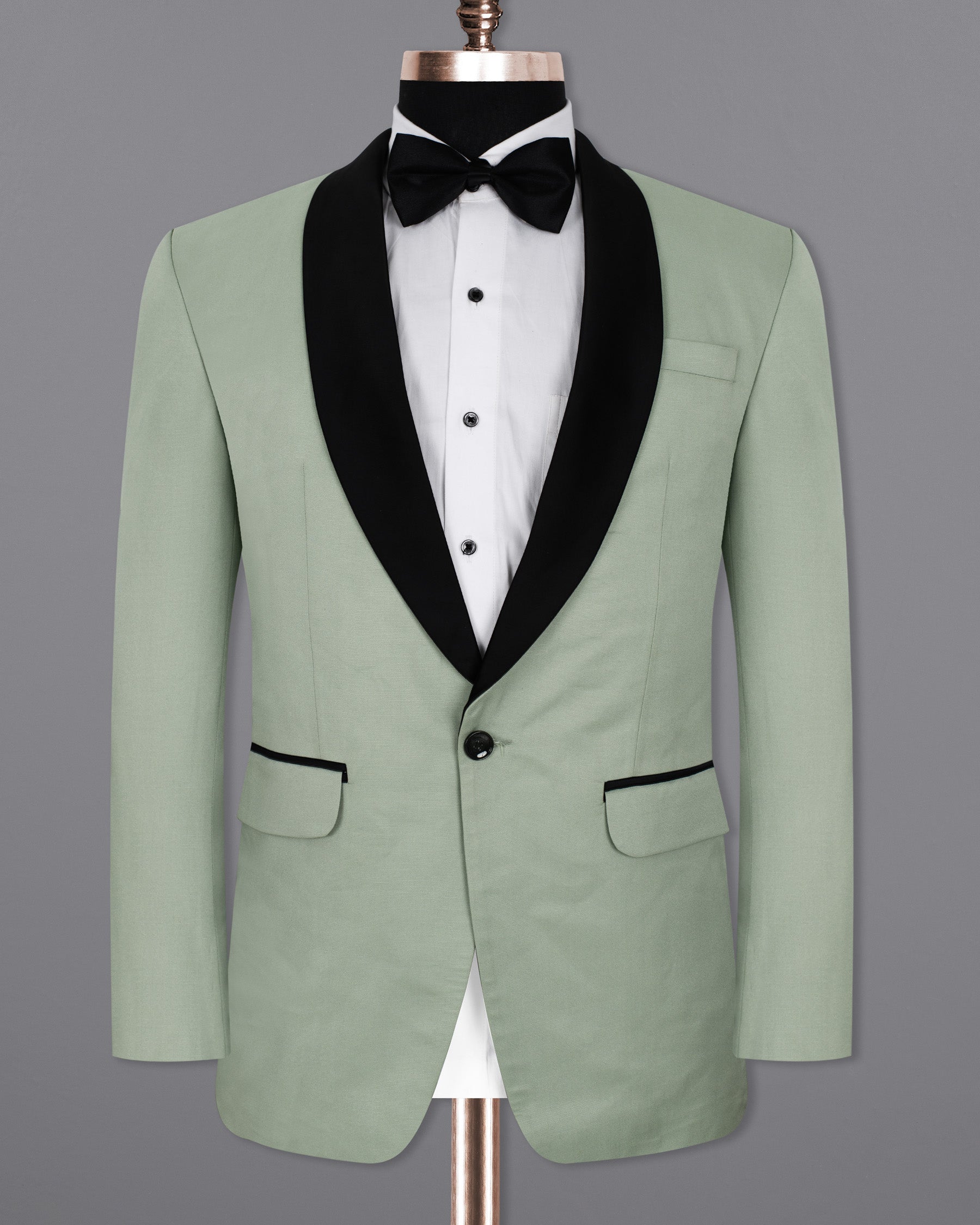 Clay Ash Green Wool Rich Tuxedo Suit ST1350-BKL-36, ST1350-BKL-38, ST1350-BKL-40, ST1350-BKL-42, ST1350-BKL-44, ST1350-BKL-46, ST1350-BKL-48, ST1350-BKL-50, ST1350-BKL-52, ST1350-BKL-54, ST1350-BKL-56, ST1350-BKL-58, ST1350-BKL-60