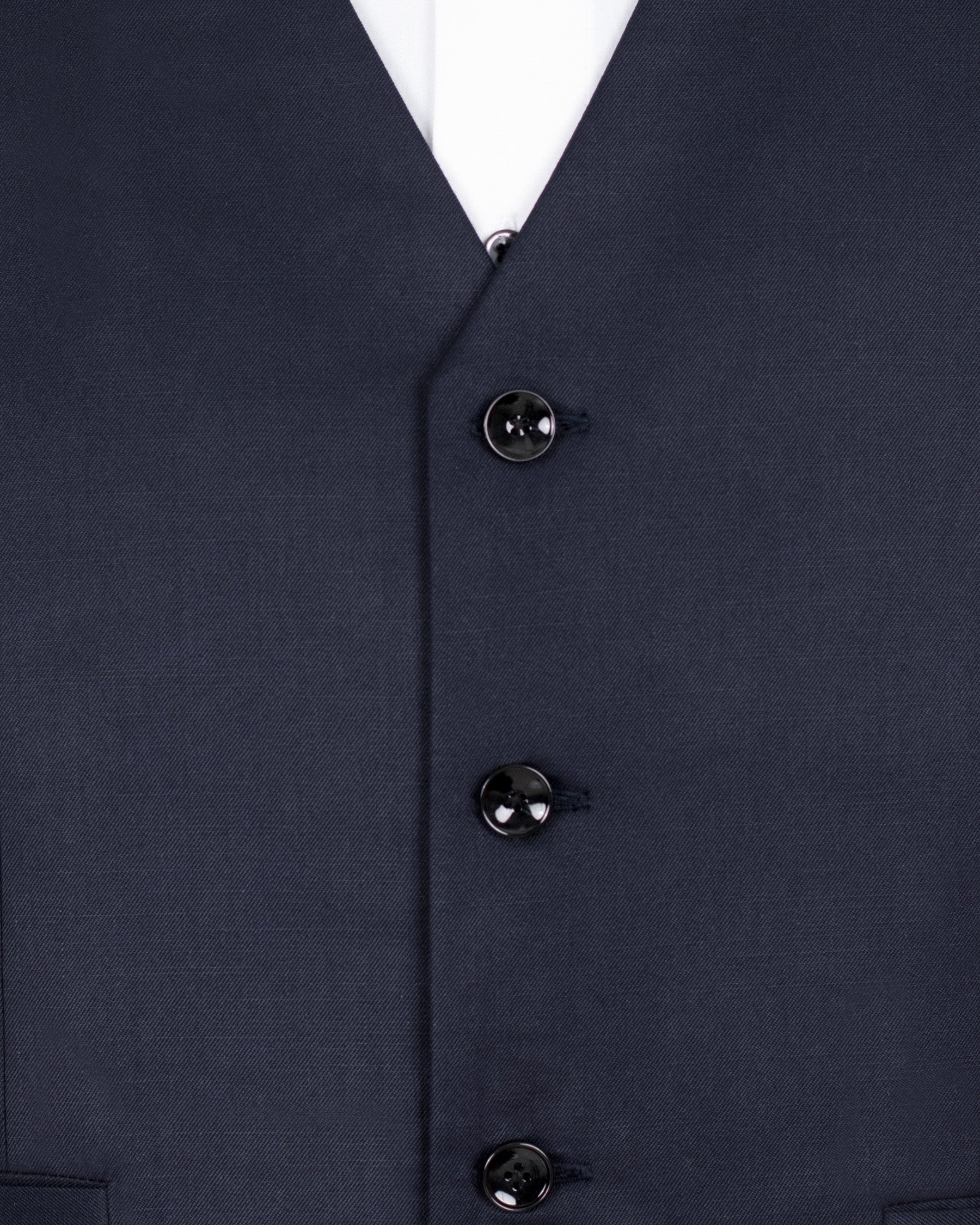 Licorice Blue Wool Rich Tuxedo Suit