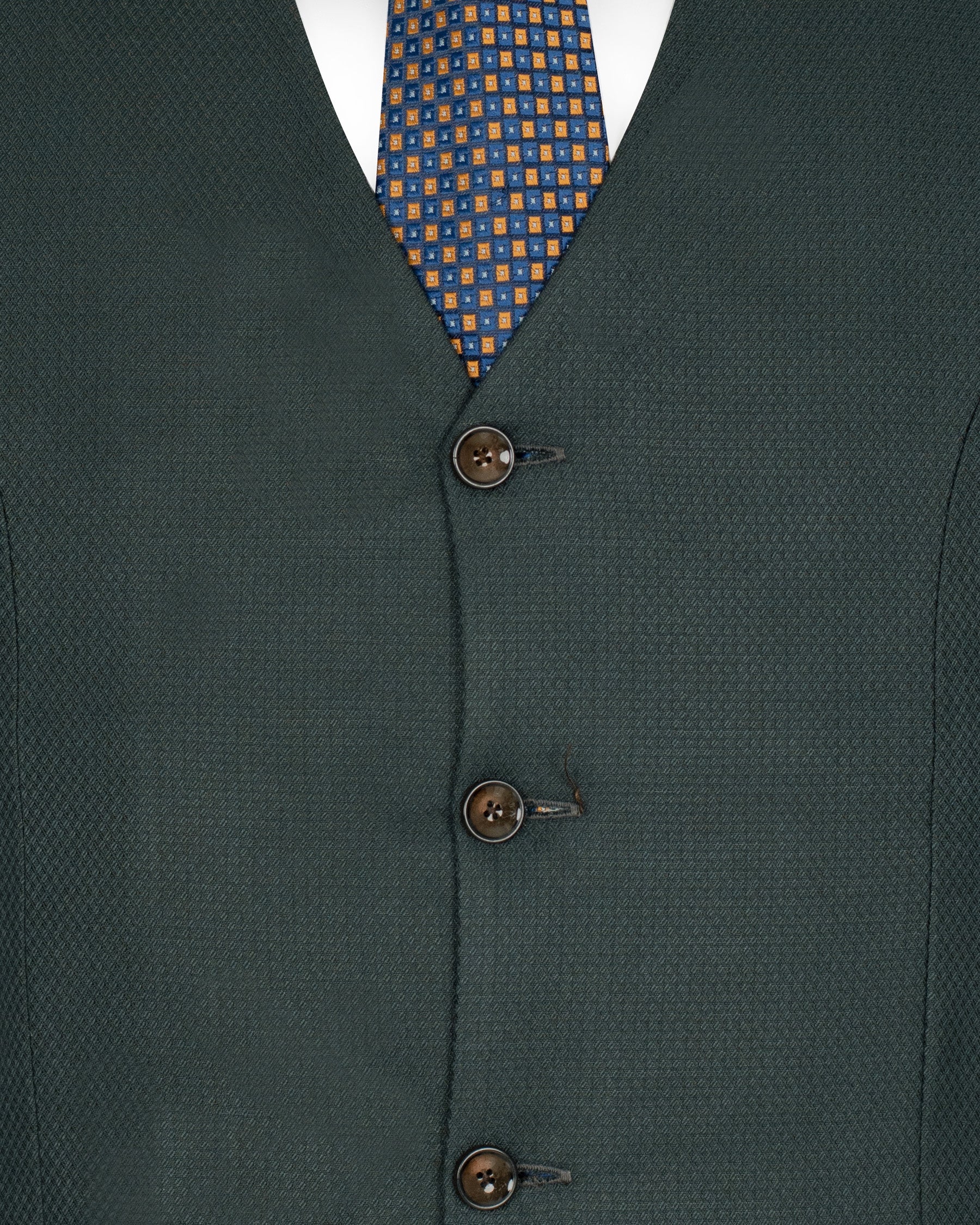 Firefly Green Double-Breasted Wool Rich suit