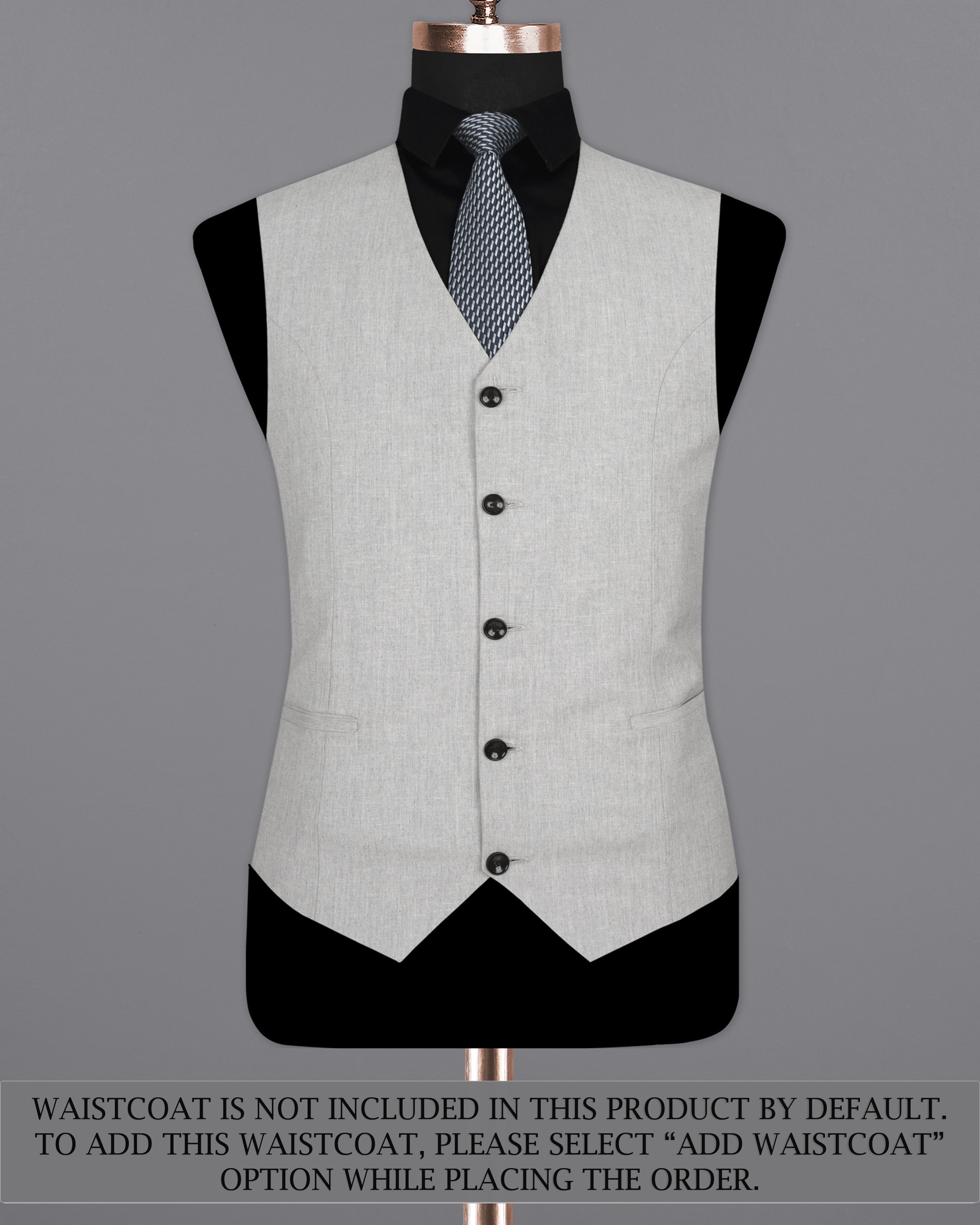 Pumice Grey Double-Breasted Wool Rich Suit