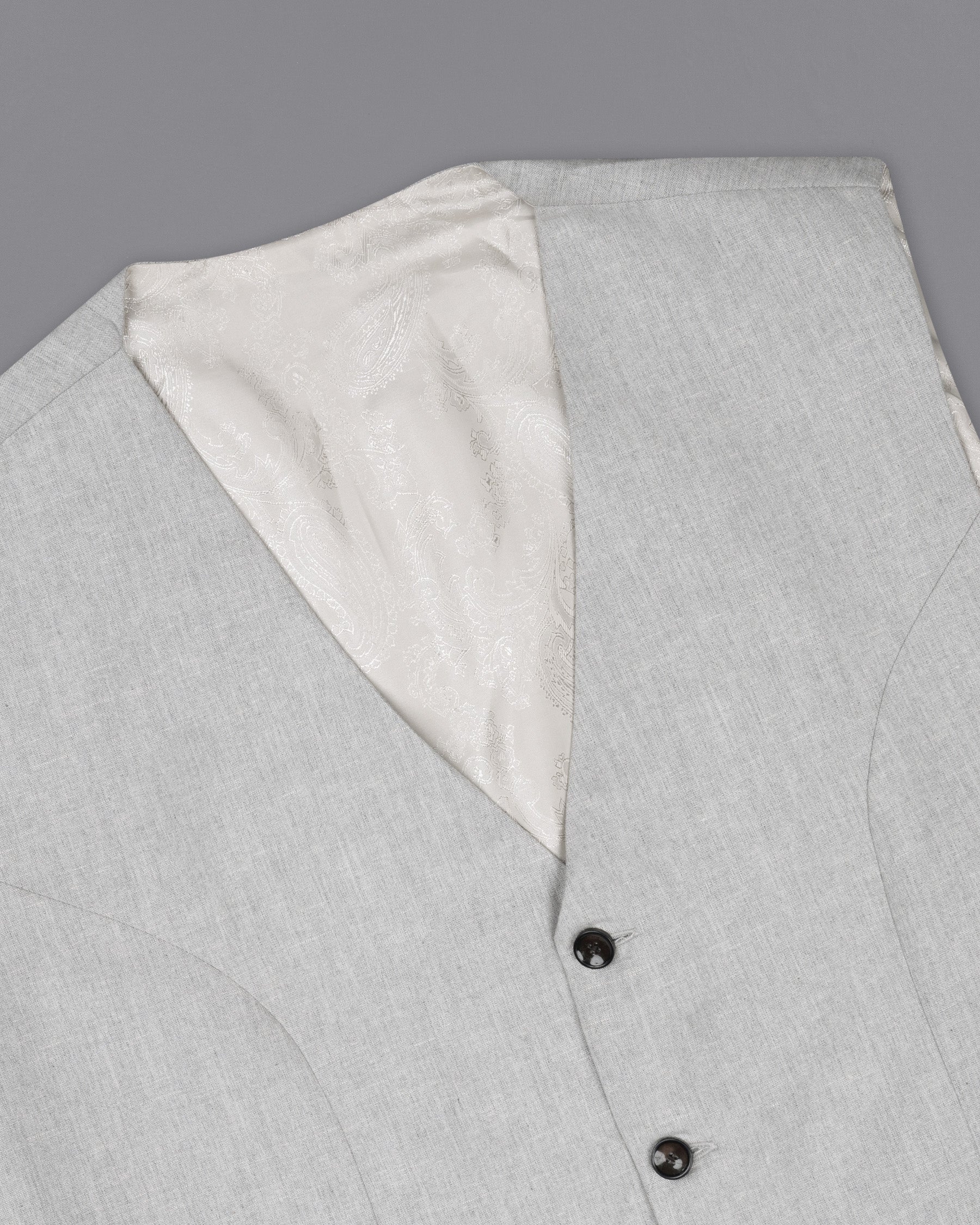 Pumice Grey Double-Breasted Wool Rich Suit