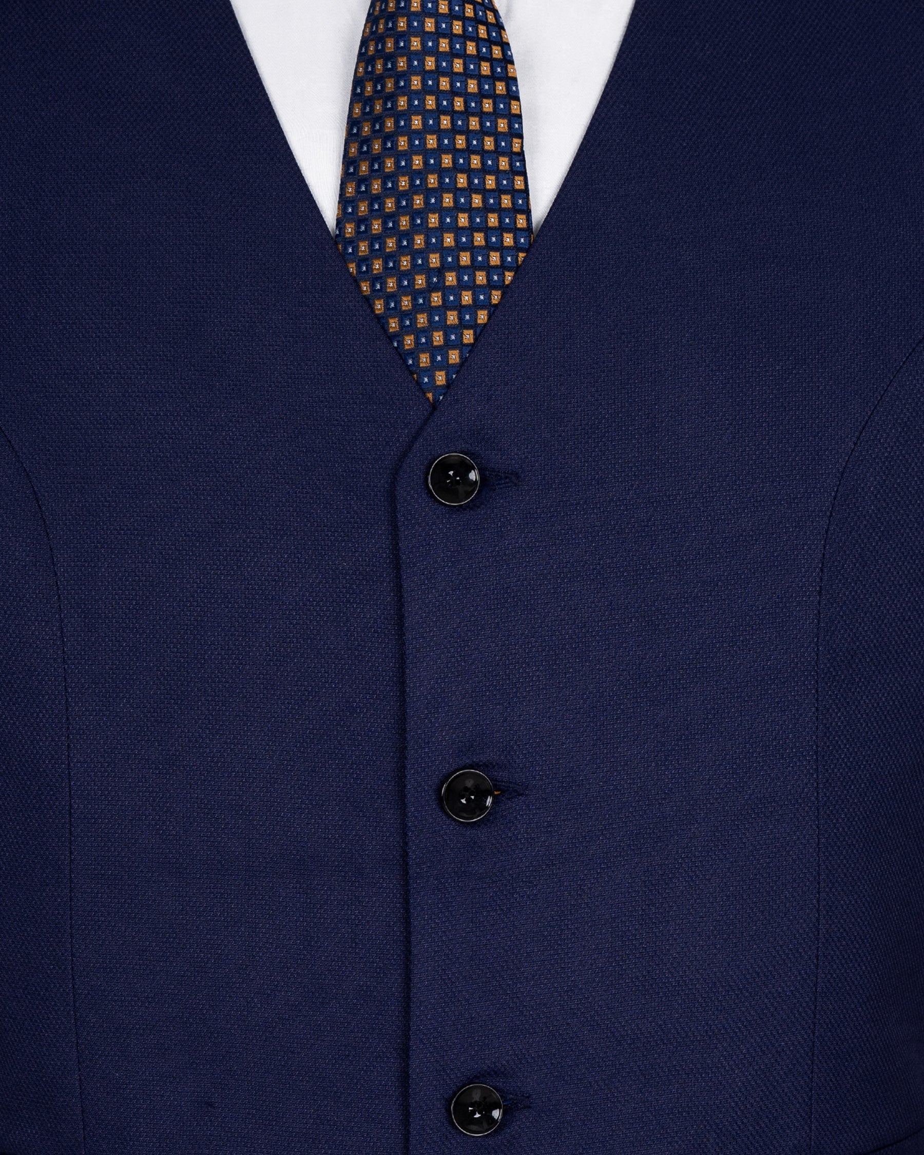 Royal Blue Wool Rich Double Breasted Suit