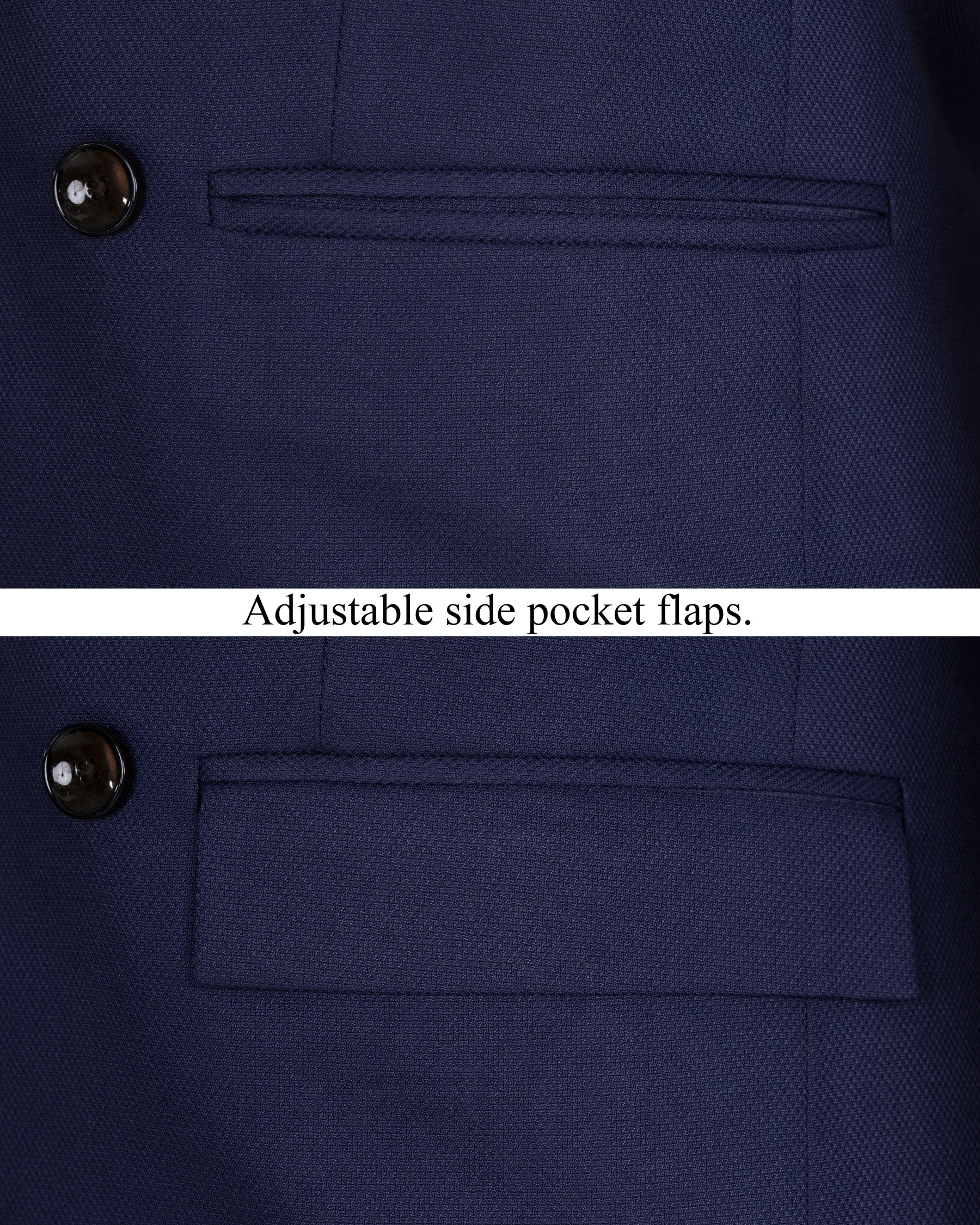 Royal Blue Wool Rich Double Breasted Suit