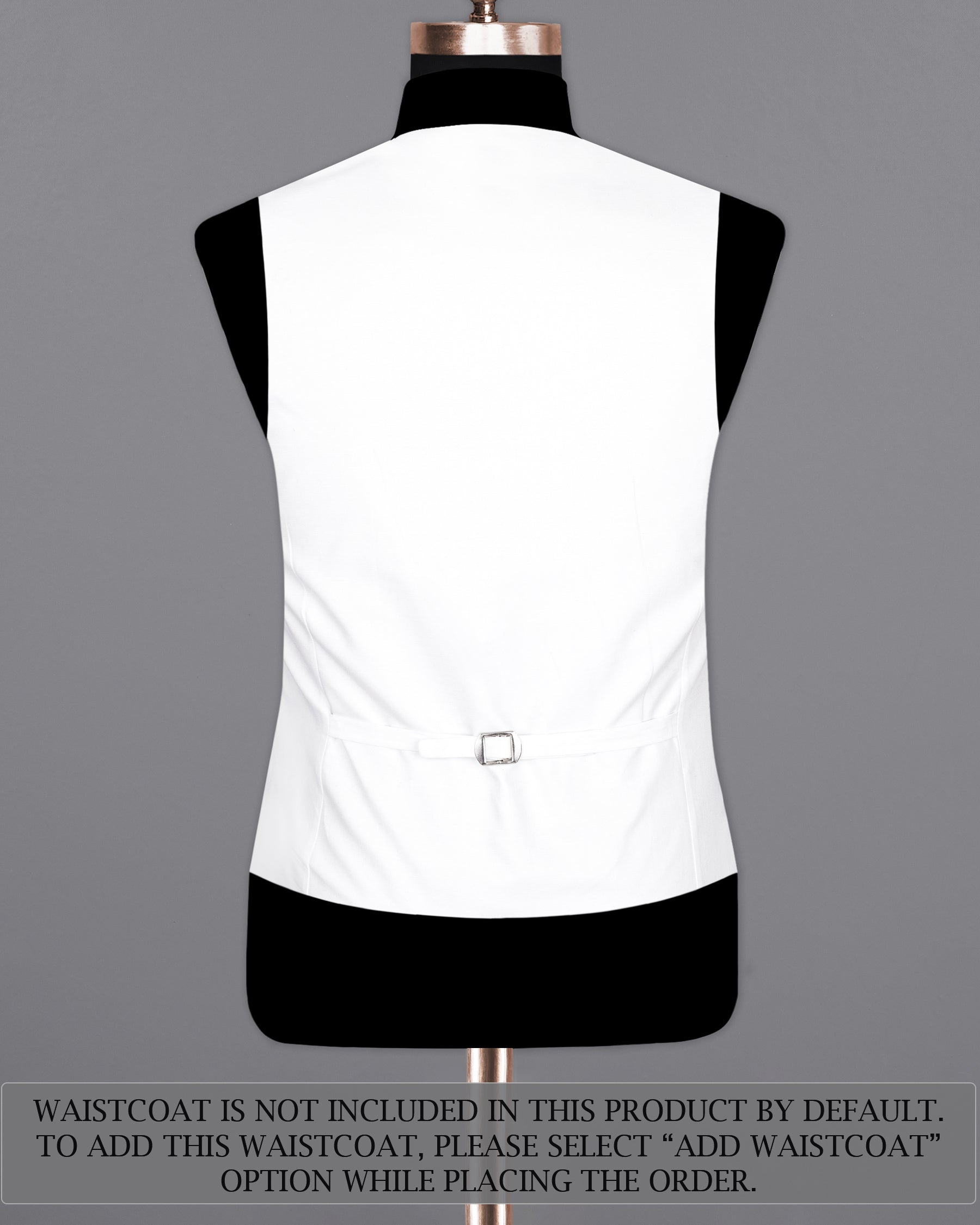 Milky White Cross Placket Bandhgala Premium Cotton Suit