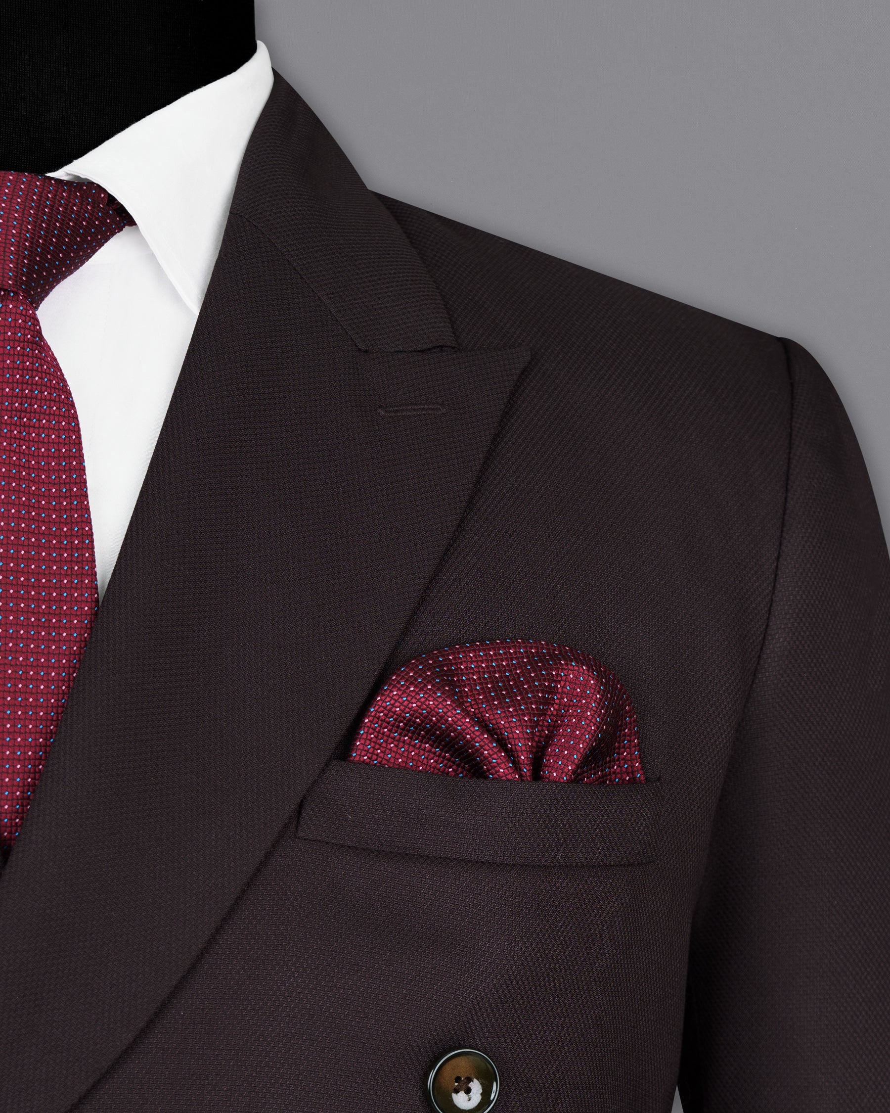 Maroon Double Breasted wool rich Suit ST1384-DB-D8-36, ST1384-DB-D8-38, ST1384-DB-D8-40, ST1384-DB-D8-42, ST1384-DB-D8-44, ST1384-DB-D8-46, ST1384-DB-D8-48, ST1384-DB-D8-50, ST1384-DB-D8-52, ST1384-DB-D8-54, ST1384-DB-D8-56, ST1384-DB-D8-58, ST1384-DB-D8-60