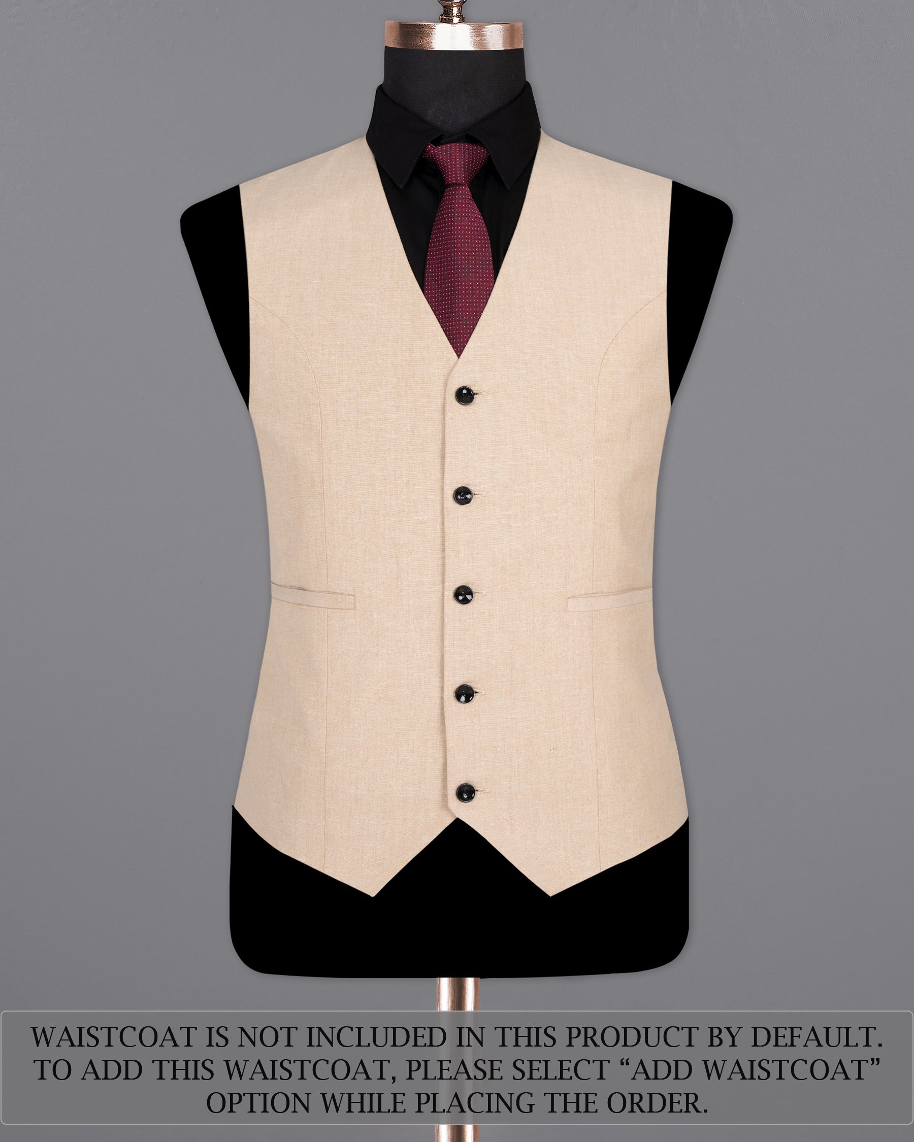 Dust Storm Cross Placket Bandhgala luxurious Linen Suit