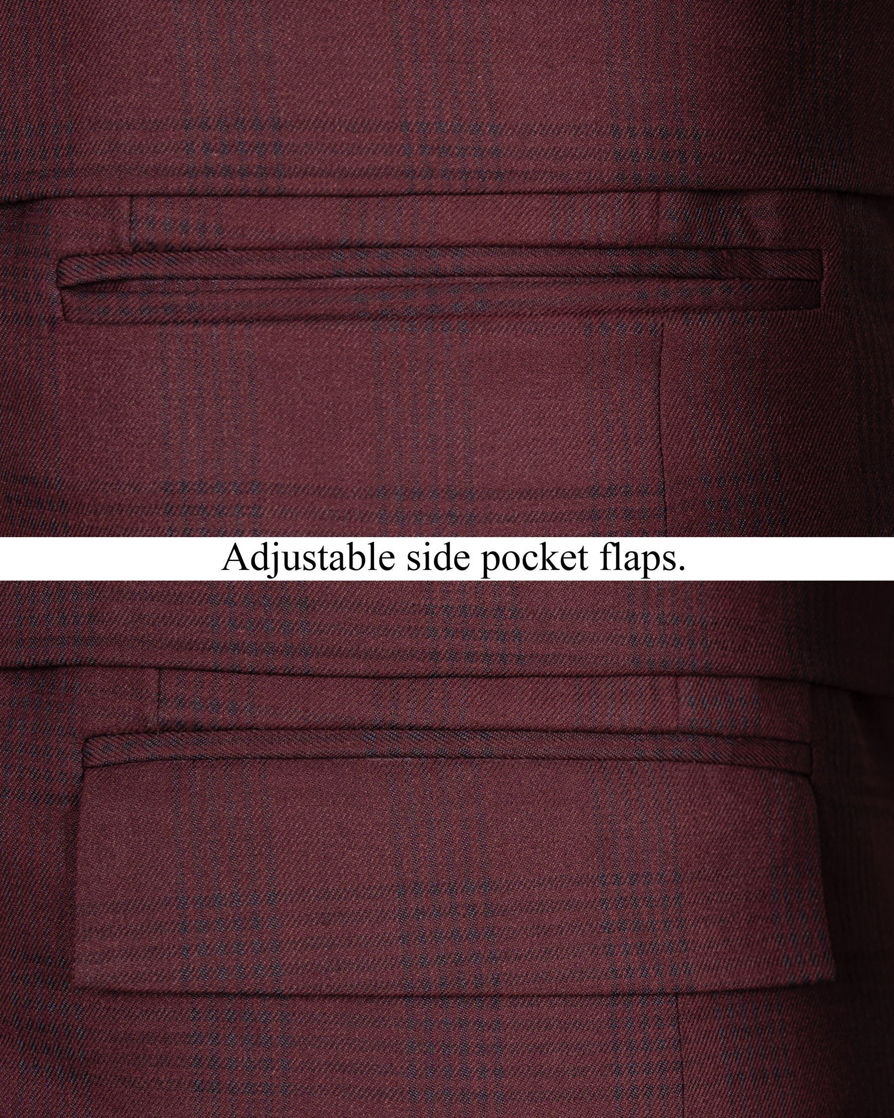 Buccaneer Burgundy Plaid Double Breasted Wool Rich Suit ST1414-DB-D8-36, ST1414-DB-D8-38, ST1414-DB-D8-40, ST1414-DB-D8-42, ST1414-DB-D8-44, ST1414-DB-D8-46, ST1414-DB-D8-48, ST1414-DB-D8-50, ST1414-DB-D8-52, ST1414-DB-D8-54, ST1414-DB-D8-56, ST1414-DB-D8-58, ST1414-DB-D8-60