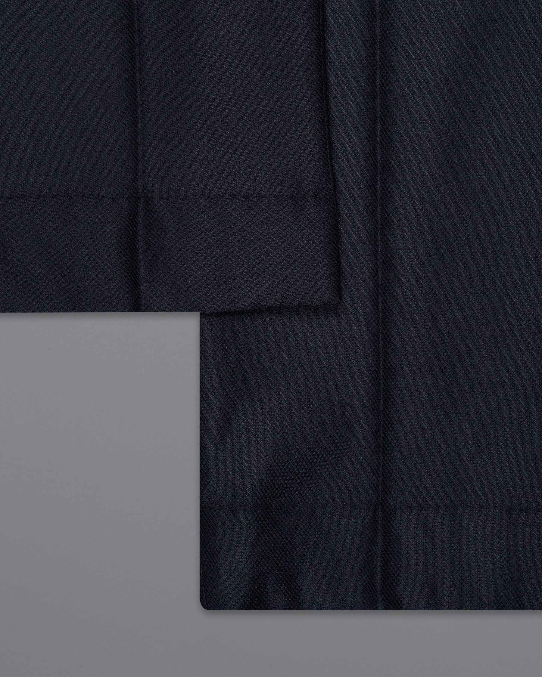 Dark Blue Wool Rich Double Breasted Suit