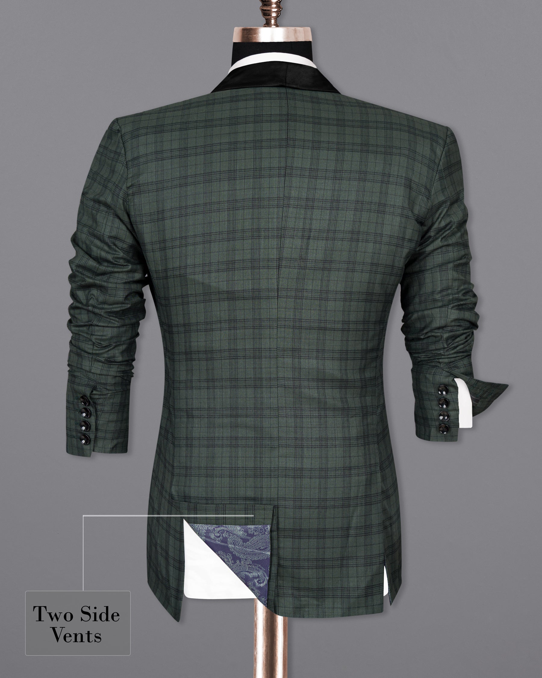 Timber Green Plaid Wool Rich Tuxedo Suit ST1417-BKL-36, ST1417-BKL-38, ST1417-BKL-40, ST1417-BKL-42, ST1417-BKL-44, ST1417-BKL-46, ST1417-BKL-48, ST1417-BKL-50, ST1417-BKL-52, ST1417-BKL-54, ST1417-BKL-56, ST1417-BKL-58, ST1417-BKL-60