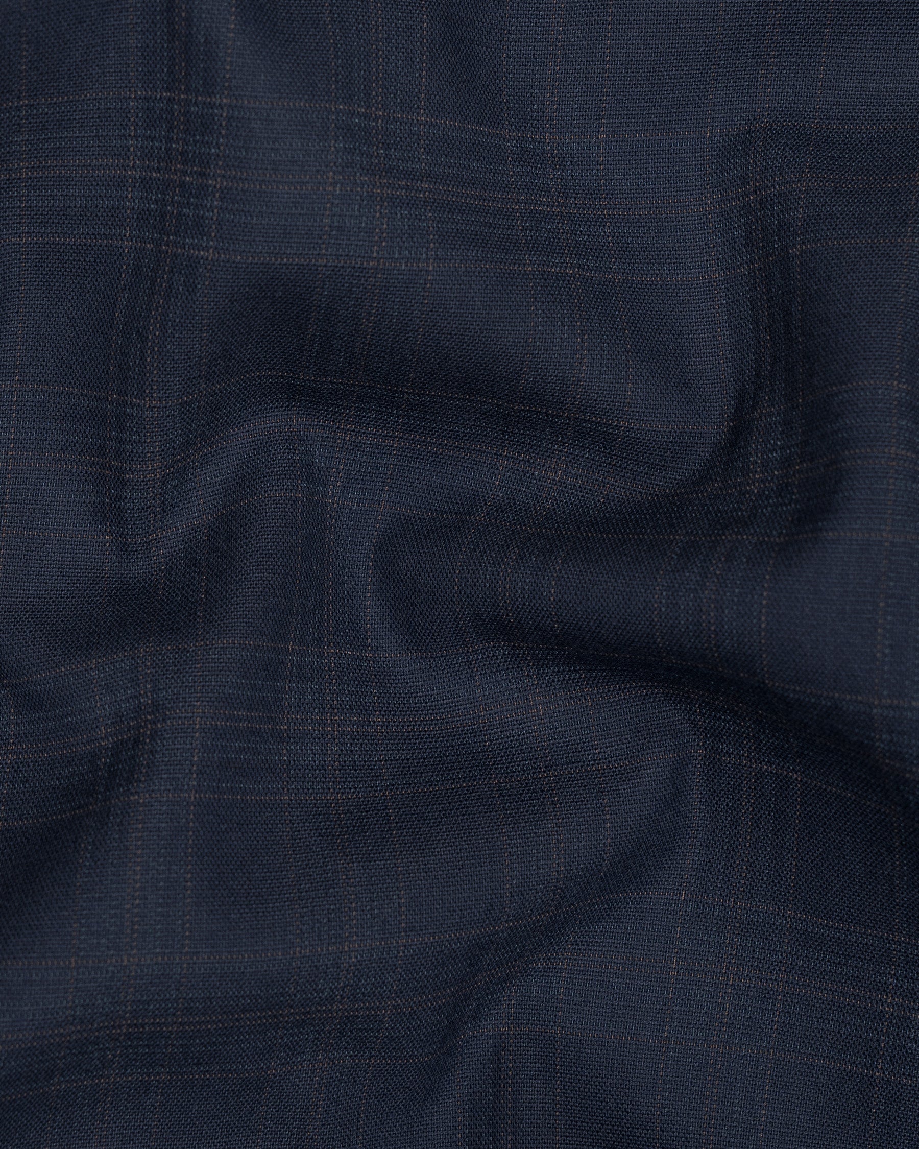 Charade Blue Plaid Double Breasted Wool Rich Suit