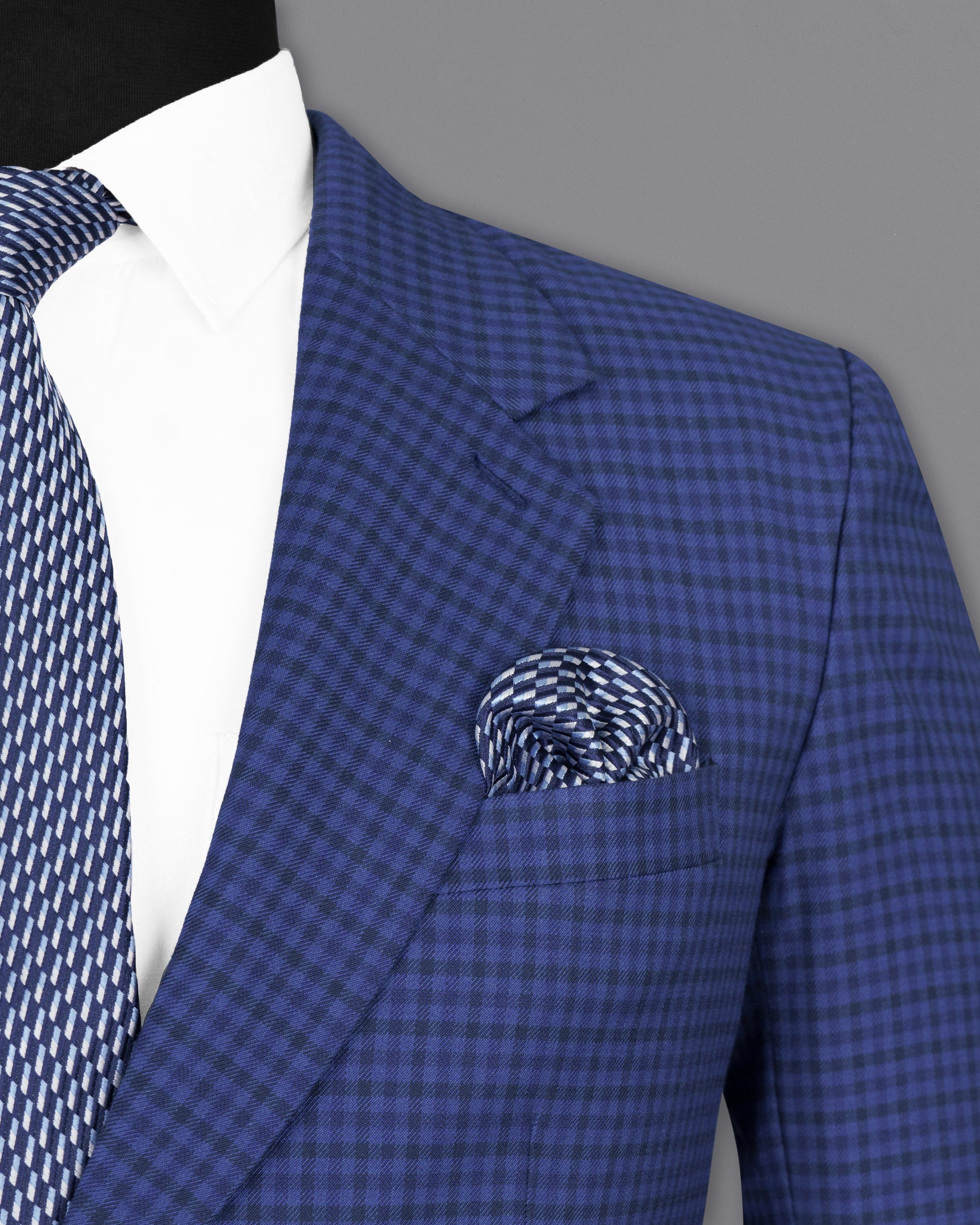 East Bay Blue Gingham Woolrich Suit