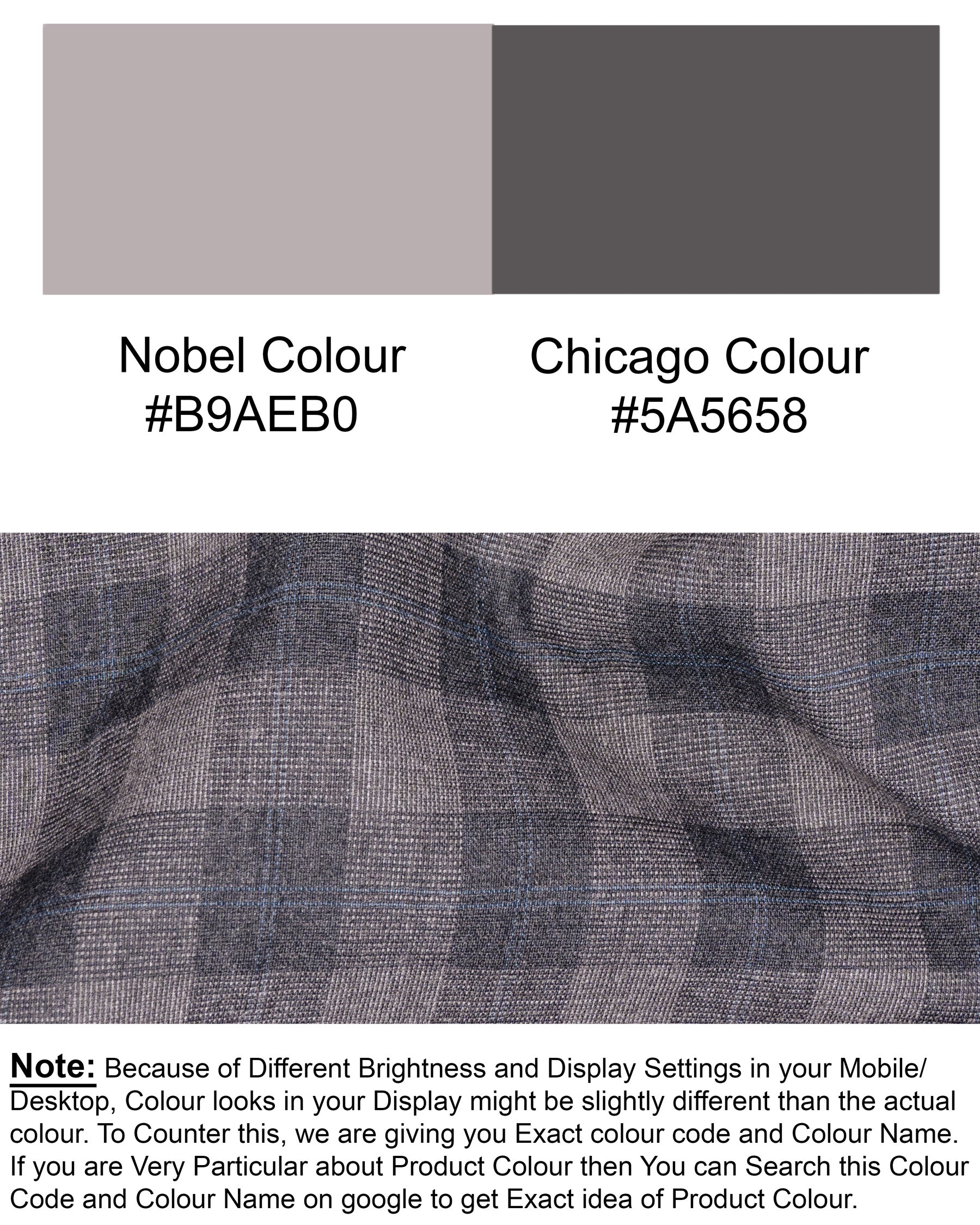 Nobel and Chicago Grey Plaid Wool Rich Tuxedo Suit ST1455-BKL-36,ST1455-BKL-38,ST1455-BKL-40,ST1455-BKL-42,ST1455-BKL-44,ST1455-BKL-46,ST1455-BKL-48,ST1455-BKL-50,ST1455-BKL-52,ST1455-BKL-54,ST1455-BKL-56,ST1455-BKL-58,ST1455-BKL-60