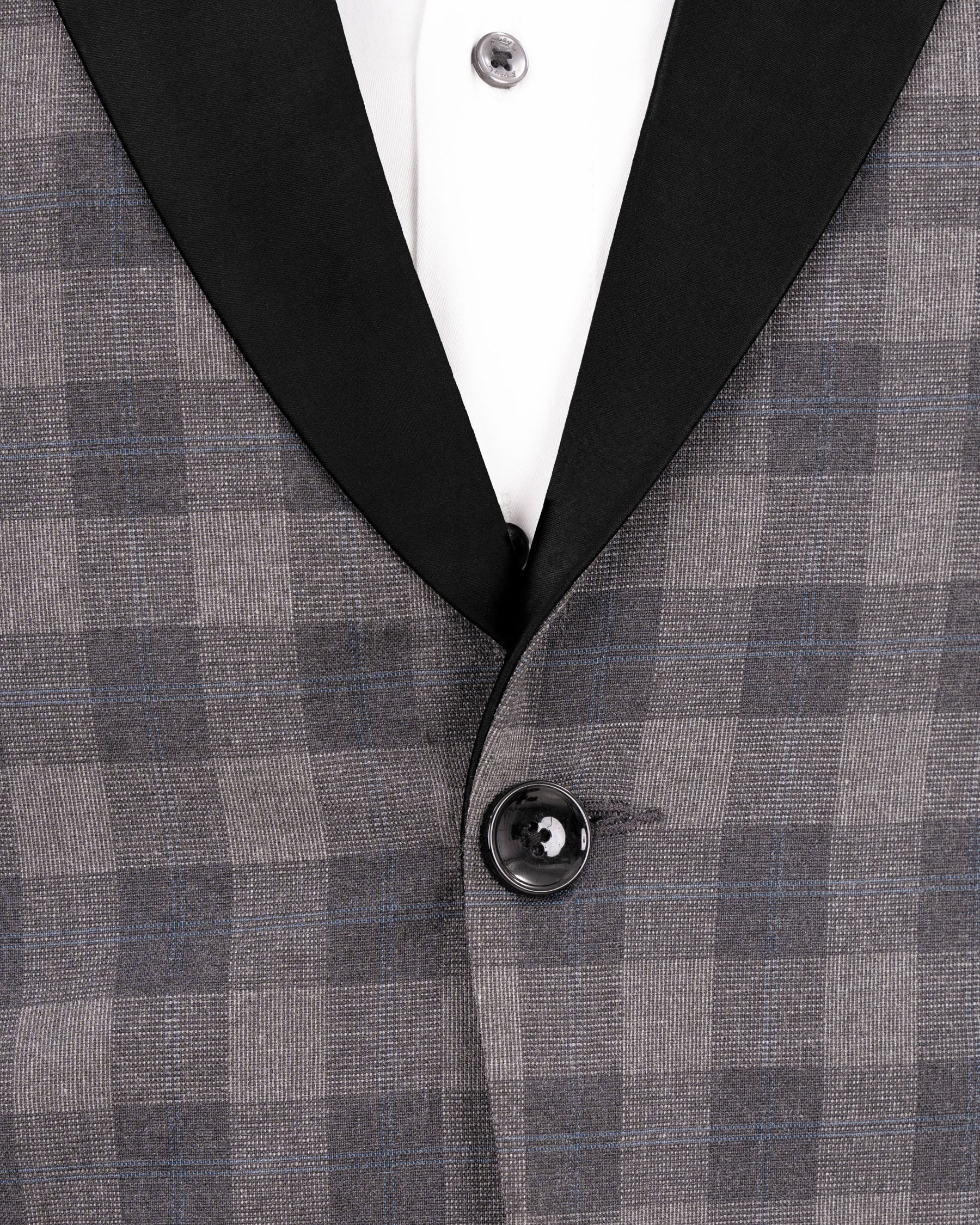 Nobel and Chicago Grey Plaid Wool Rich Tuxedo Suit ST1455-BKL-36,ST1455-BKL-38,ST1455-BKL-40,ST1455-BKL-42,ST1455-BKL-44,ST1455-BKL-46,ST1455-BKL-48,ST1455-BKL-50,ST1455-BKL-52,ST1455-BKL-54,ST1455-BKL-56,ST1455-BKL-58,ST1455-BKL-60