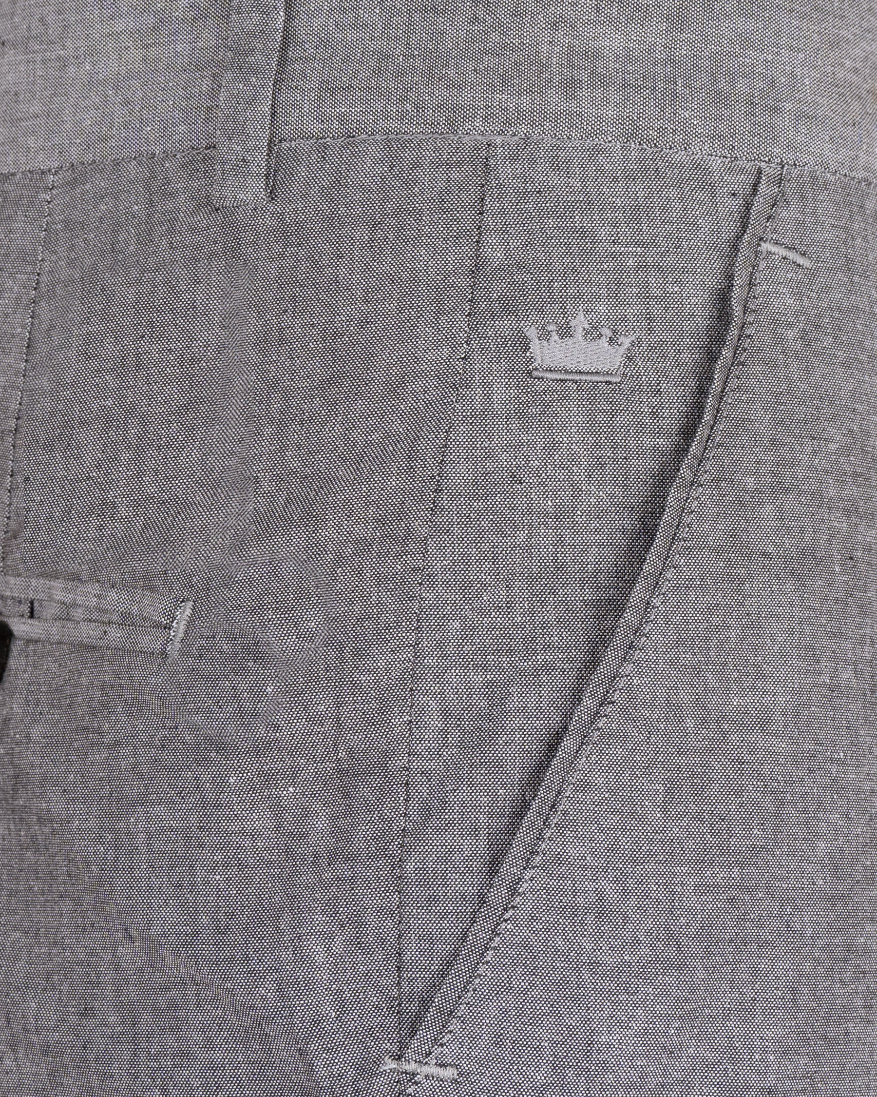 Mountain Mist Grey DouSTe Breasted Luxurious Linen Suit ST1457-DB-36,ST1457-DB-38,ST1457-DB-40,ST1457-DB-42,ST1457-DB-44,ST1457-DB-46,ST1457-DB-48,ST1457-DB-50,ST1457-DB-52,ST1457-DB-54,ST1457-DB-56,ST1457-DB-58,ST1457-DB-60
