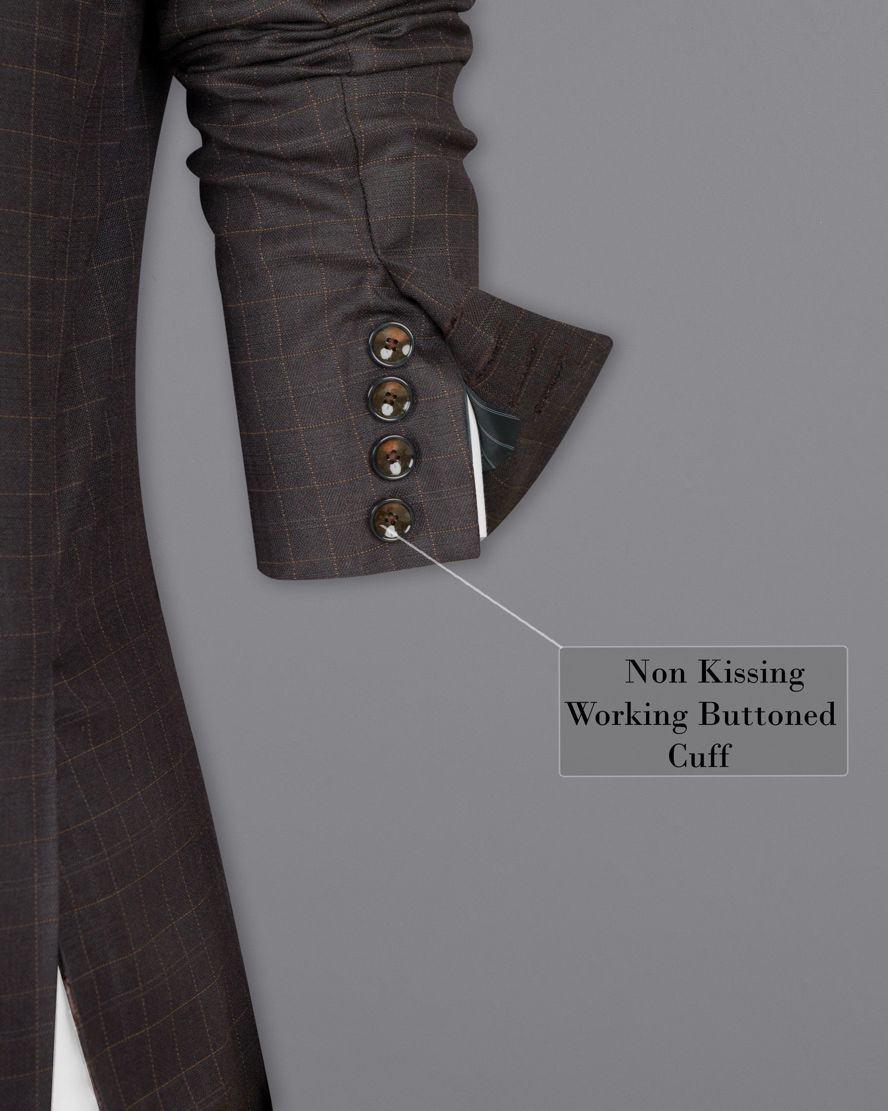 Brown Plaid Wool Rich Suit ST1465-D22-36,ST1465-D22-38,ST1465-D22-40,ST1465-D22-42,ST1465-D22-44,ST1465-D22-46,ST1465-D22-48,ST1465-D22-50,ST1465-D22-52,ST1465-D22-54,ST1465-D22-56,ST1465-D22-58,ST1465-D22-60