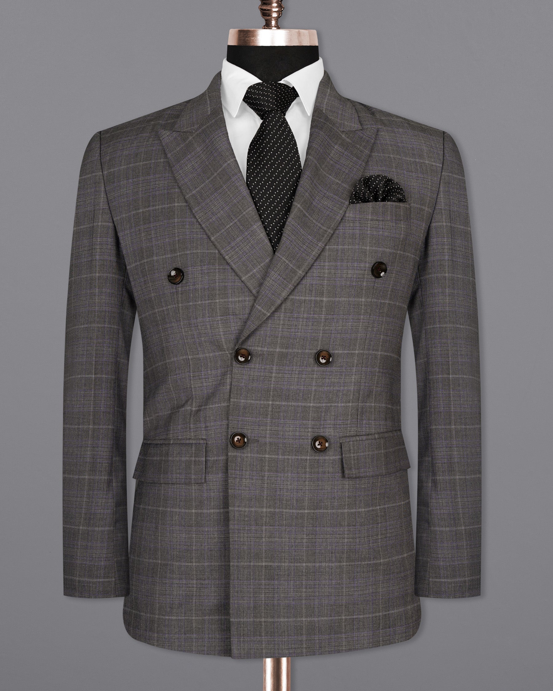 Chicago Grey Windowpane Woolrich DouSTe Breasted Suit ST1480-D22-36,ST1480-DB-38,ST1480-DB-40,ST1480-DB-42,ST1480-DB-44,ST1480-DB-46,ST1480-DB-48,ST1480-DB-50,ST1480-DB-52,ST1480-DB-54,ST1480-DB-56,ST1480-DB-58,ST1480-DB-60