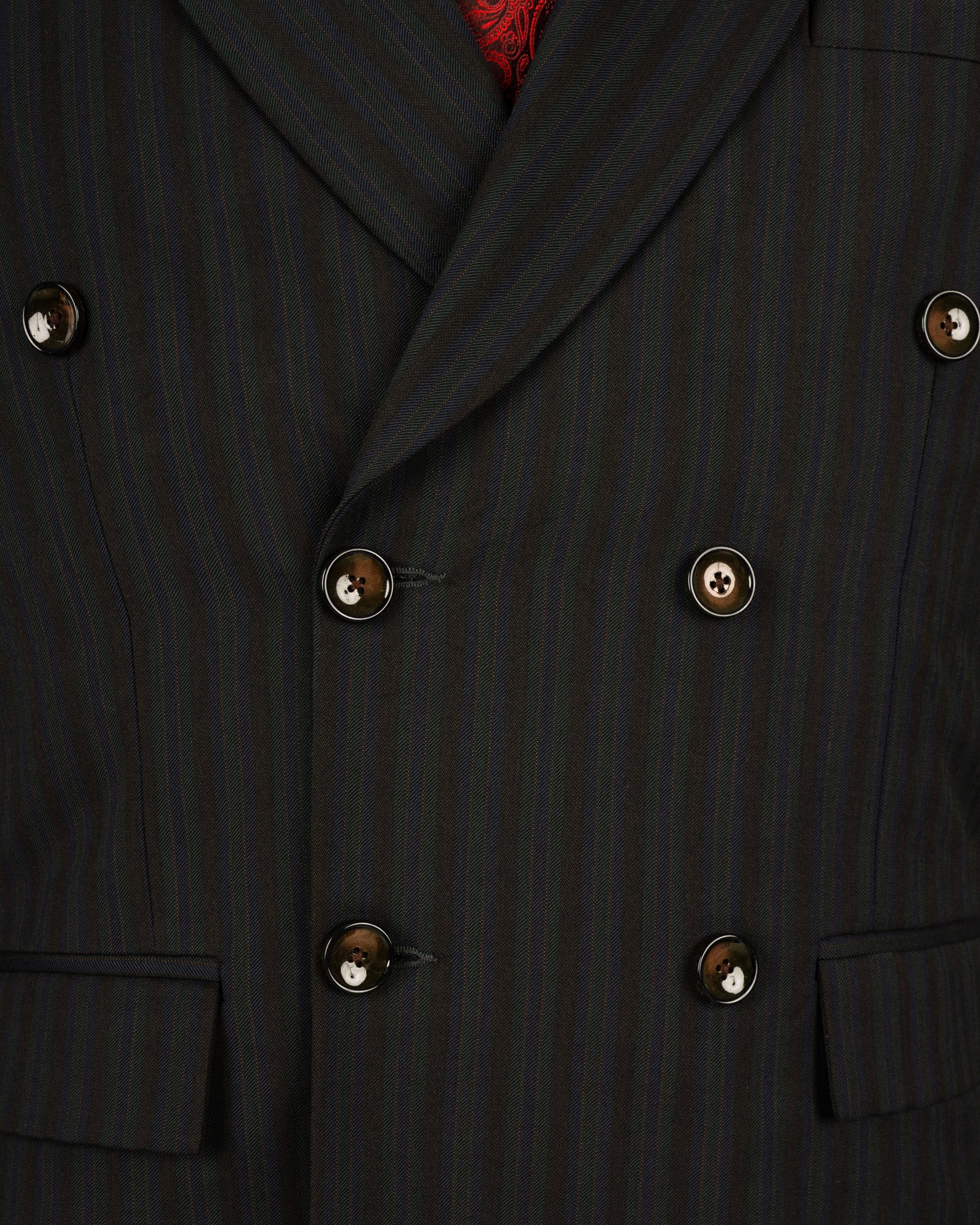 Wood Bean Striped Wool Rich Double Breasted Suit ST1535-DB-36, ST1535-DB-38, ST1535-DB-40, ST1535-DB-42, ST1535-DB-44, ST1535-DB-46, ST1535-DB-48, ST1535-DB-50, ST1535-DB-52, ST1535-DB-54, ST1535-DB-56, ST1535-DB-58, ST1535-DB-60