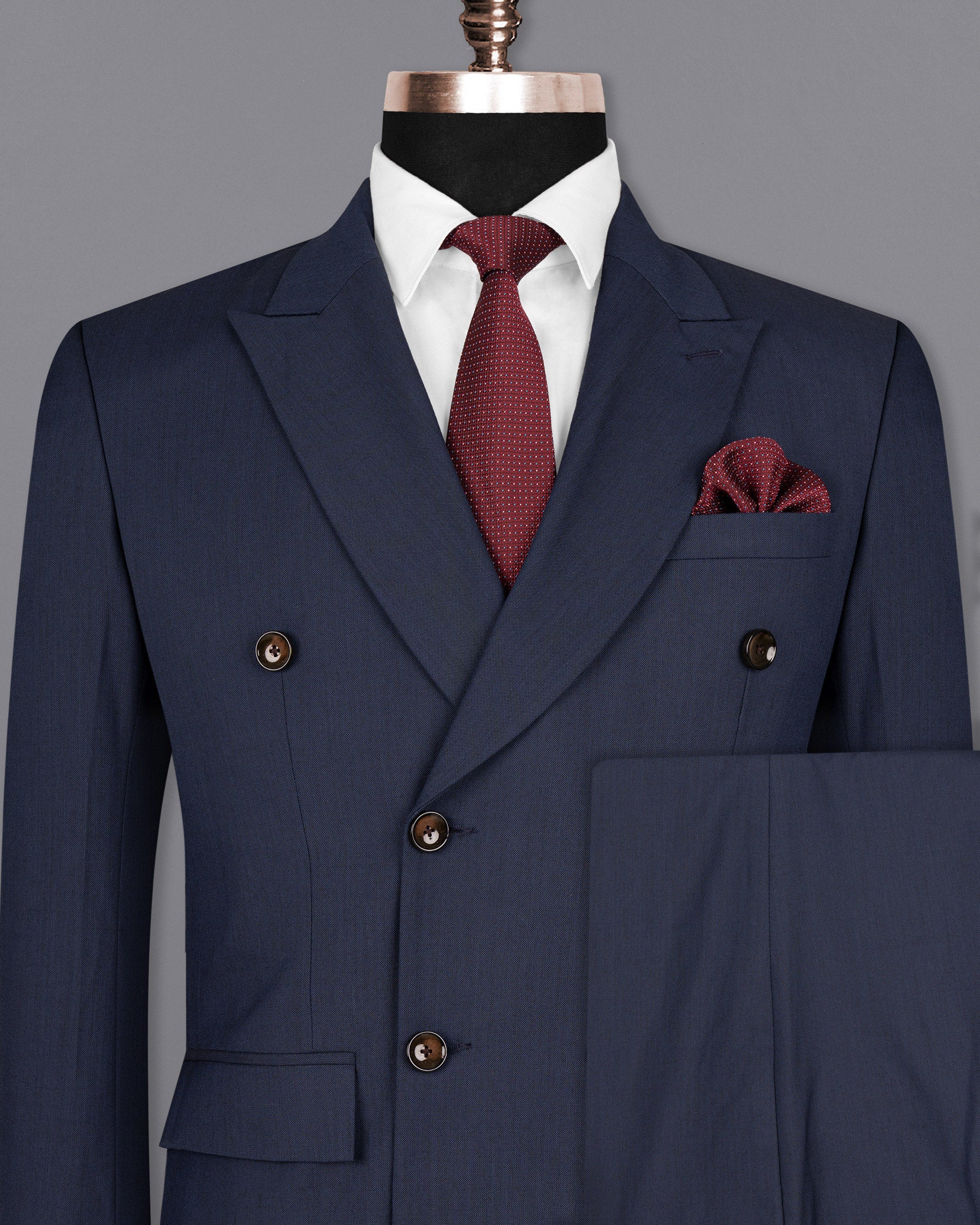 Tangaroa Blue Wool Rich Double Breasted Suit ST1536-DB-36, ST1536-DB-38, ST1536-DB-40, ST1536-DB-42, ST1536-DB-44, ST1536-DB-46, ST1536-DB-48, ST1536-DB-50, ST1536-DB-52, ST1536-DB-54, ST1536-DB-56, ST1536-DB-58, ST1536-DB-60
