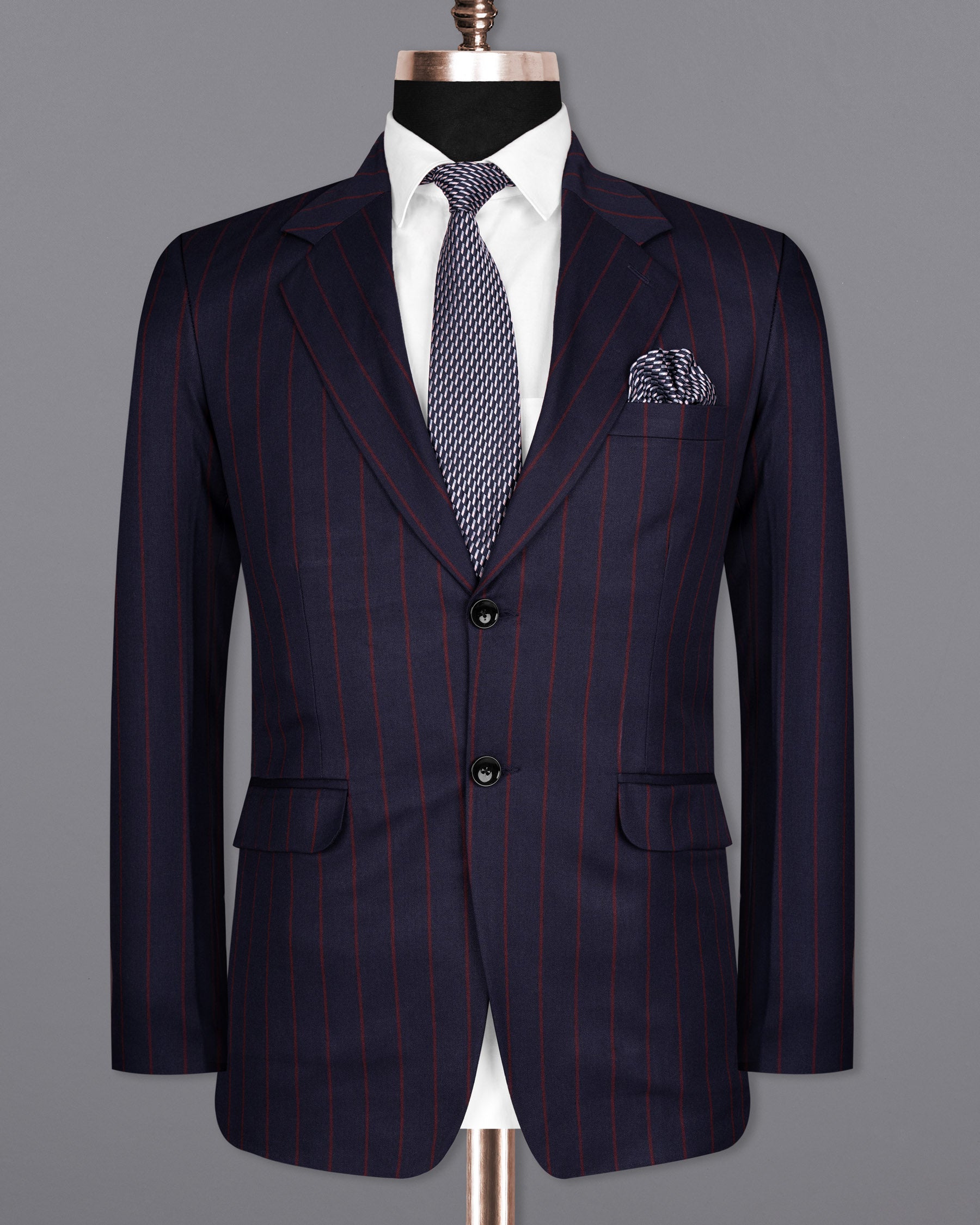 Midnight Express Blue Striped Wool Rich Suit ST1551-SB-36, ST1551-SB-38, ST1551-SB-40, ST1551-SB-42, ST1551-SB-44, ST1551-SB-46, ST1551-SB-48, ST1551-SB-50, ST1551-SB-52, ST1551-SB-54, ST1551-SB-56, ST1551-SB-58, ST1551-SB-60