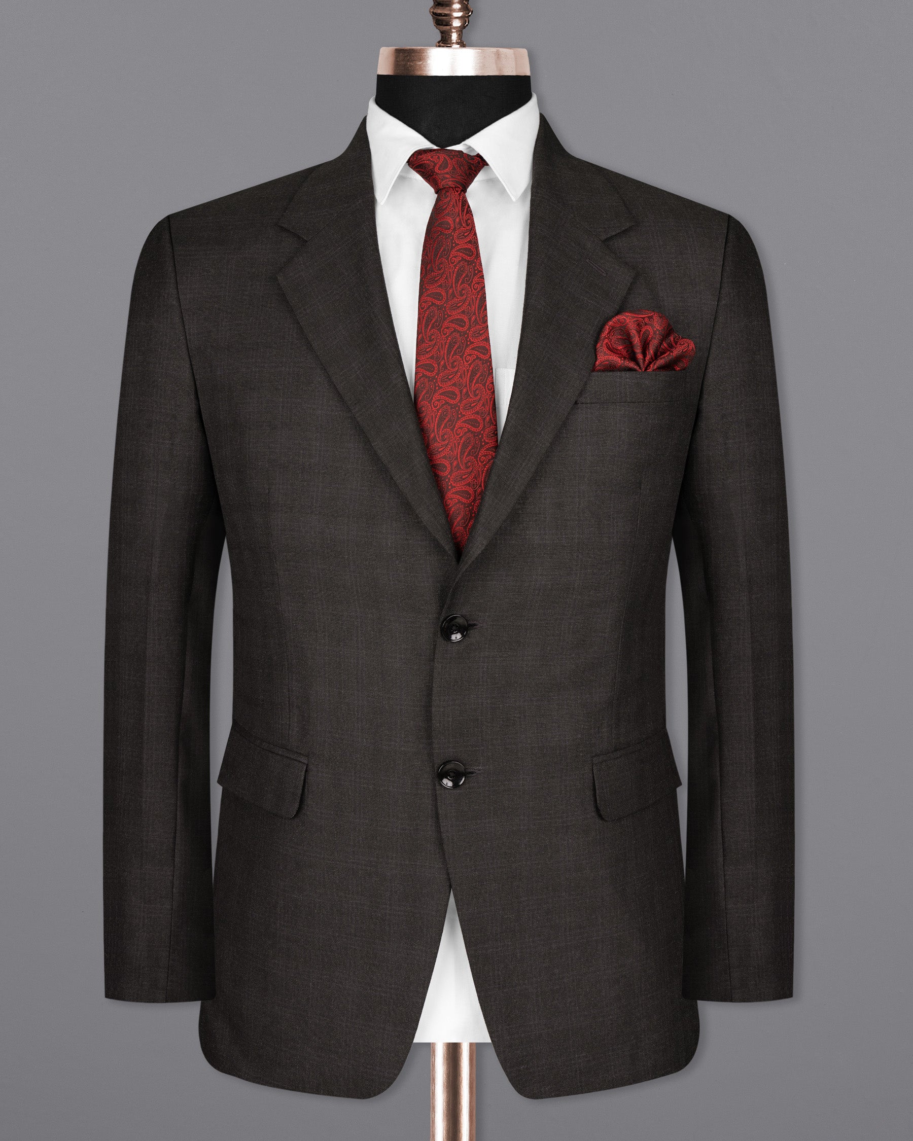 Maine Grey Woolrich Subtle Plaid Suit ST1557-SB-36, ST1557-SB-38, ST1557-SB-40, ST1557-SB-42, ST1557-SB-44, ST1557-SB-46, ST1557-SB-48, ST1557-SB-50, ST1557-SB-52, ST1557-SB-54, ST1557-SB-56, ST1557-SB-58, ST1557-SB-60