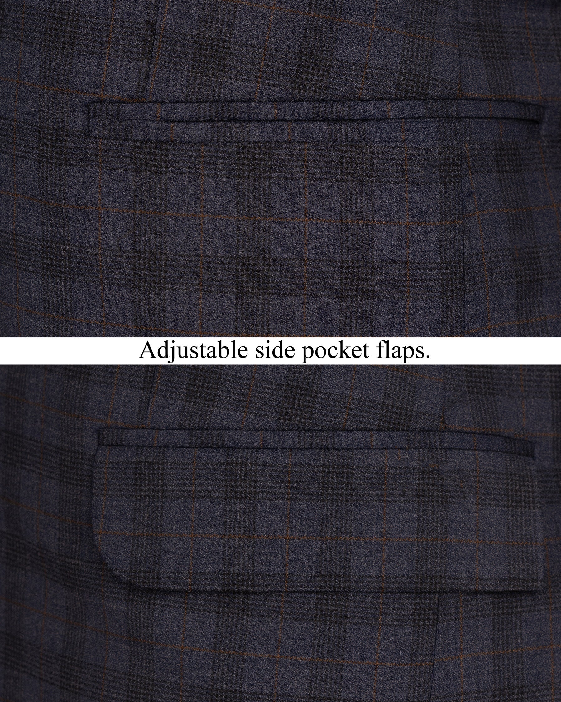 Navy Blue Plaid Wool Rich Suit ST1563-SB-36, ST1563-SB-38, ST1563-SB-40, ST1563-SB-42, ST1563-SB-44, ST1563-SB-46, ST1563-SB-48, ST1563-SB-50, ST1563-SB-52, ST1563-SB-54, ST1563-SB-56, ST1563-SB-58, ST1563-SB-60