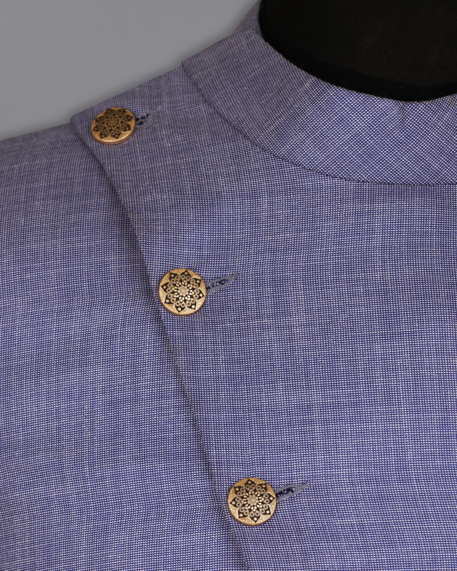 Dolphin Blue Cross Buttoned Bandhgala Luxurious Linen Suit ST1566-CBG2-36, ST1566-CBG2-38, ST1566-CBG2-40, ST1566-CBG2-42, ST1566-CBG2-44, ST1566-CBG2-46, ST1566-CBG2-48, ST1566-CBG2-50, ST1566-CBG2-52, ST1566-CBG2-54, ST1566-CBG2-56, ST1566-CBG2-58, ST1566-CBG2-60