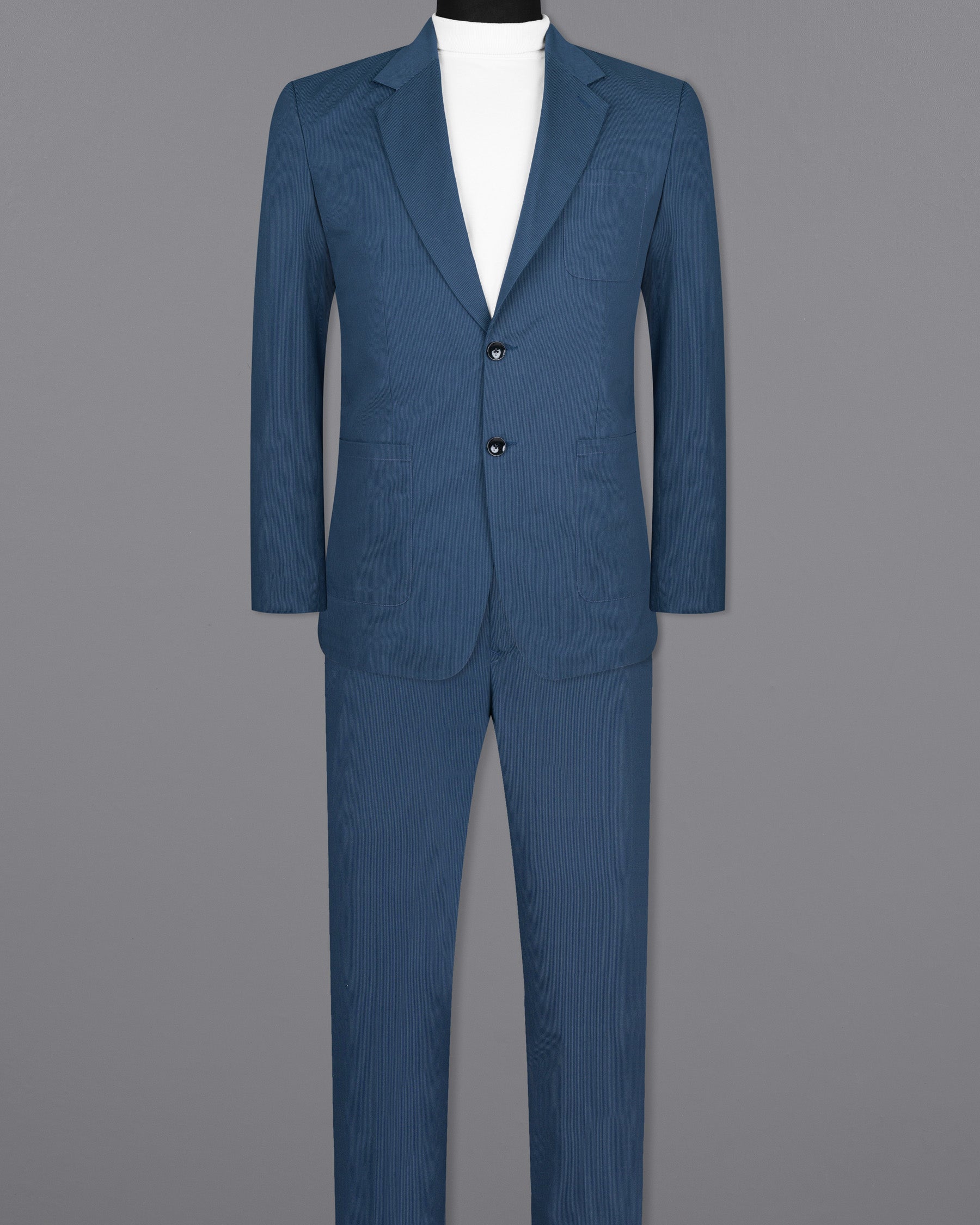 San Juan Blue Subtle Striped Premium Cotton Sports Suit ST1569-SB-PP-36, ST1569-SB-PP-38, ST1569-SB-PP-40, ST1569-SB-PP-42, ST1569-SB-PP-44, ST1569-SB-PP-46, ST1569-SB-PP-48, ST1569-SB-PP-50, ST1569-SB-PP-52, ST1569-SB-PP-54, ST1569-SB-PP-56, ST1569-SB-PP-58, ST1569-SB-PP-60